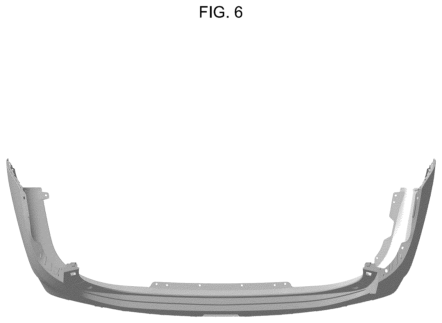 Patent USD1123746 Figure 6 – Rear bumper cover for automobile
