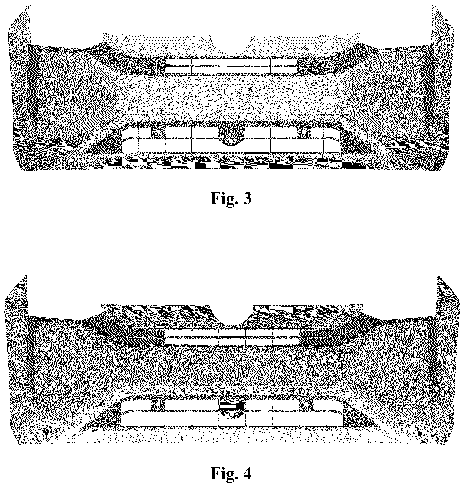 Patent USD1123749 Figure 2 – Vehicle bumper