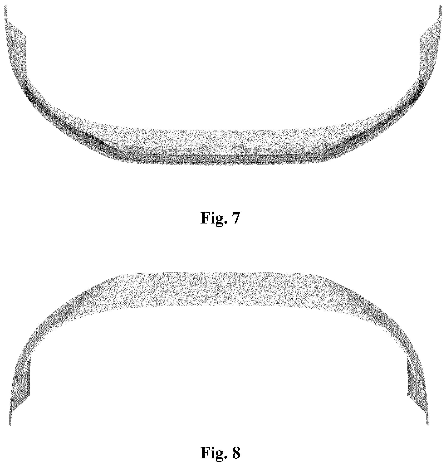 Patent USD1123749 Figure 4 – Vehicle bumper