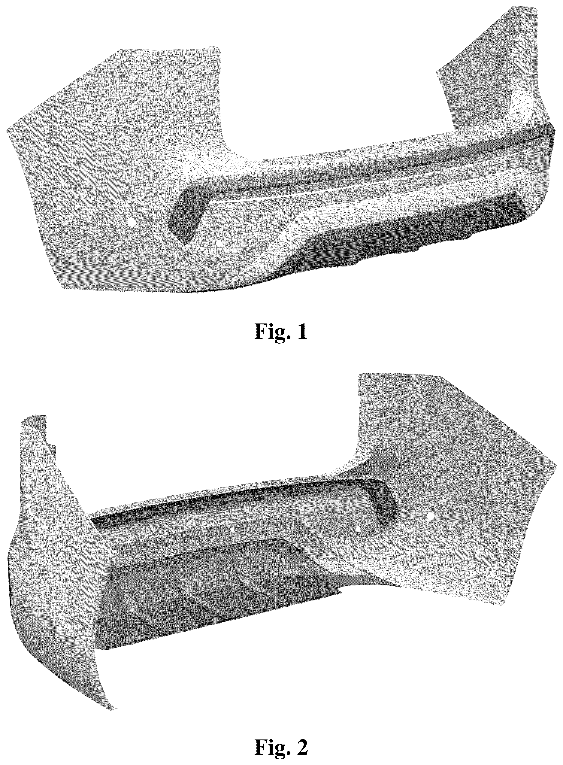 Patent USD1123750 Figure 1 – Vehicle bumper