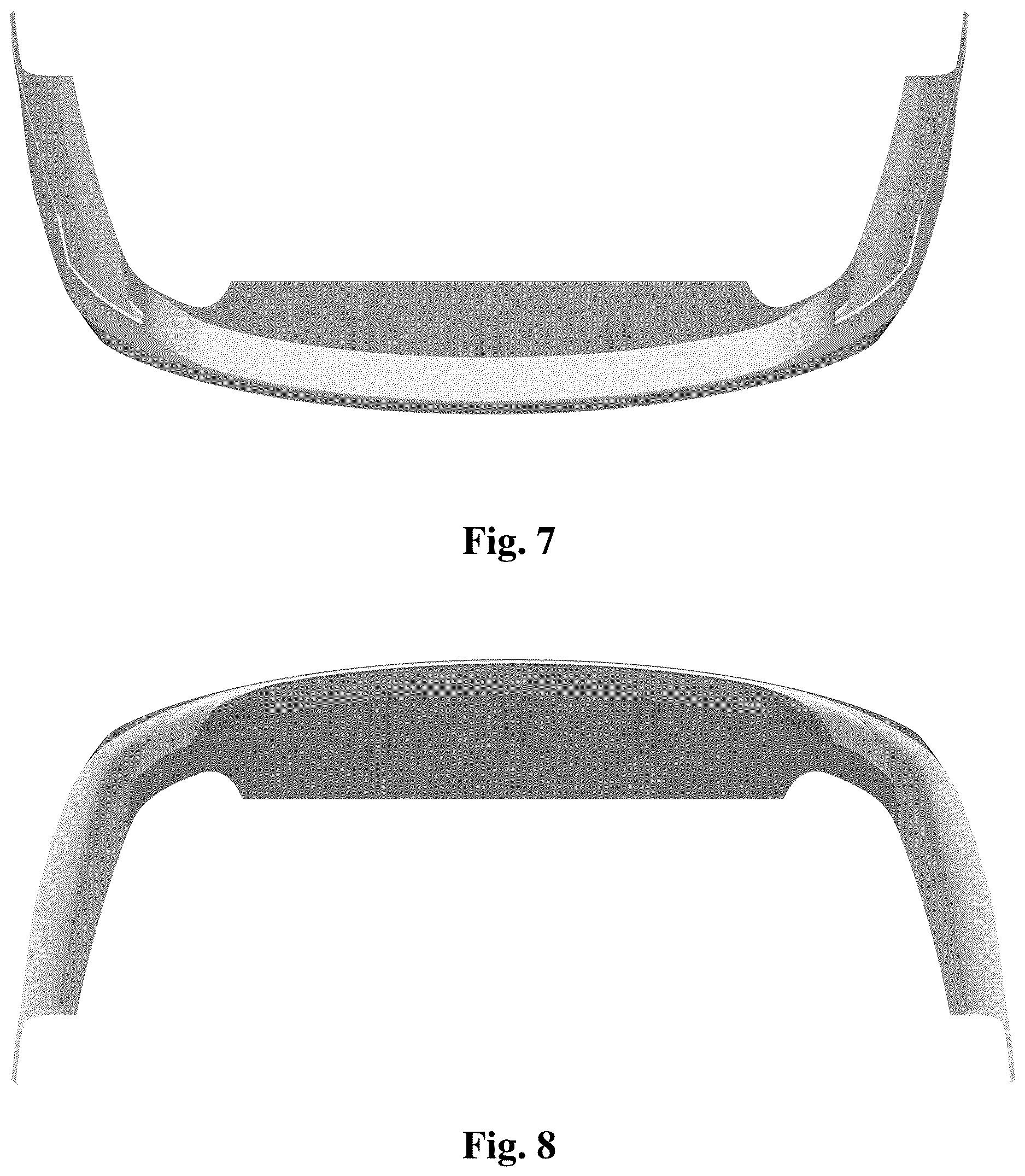 Patent USD1123750 Figure 4 – Vehicle bumper