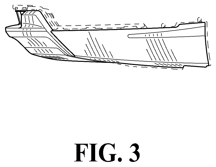 Patent USD1123752 Figure 3 – Vehicle front lower fascia