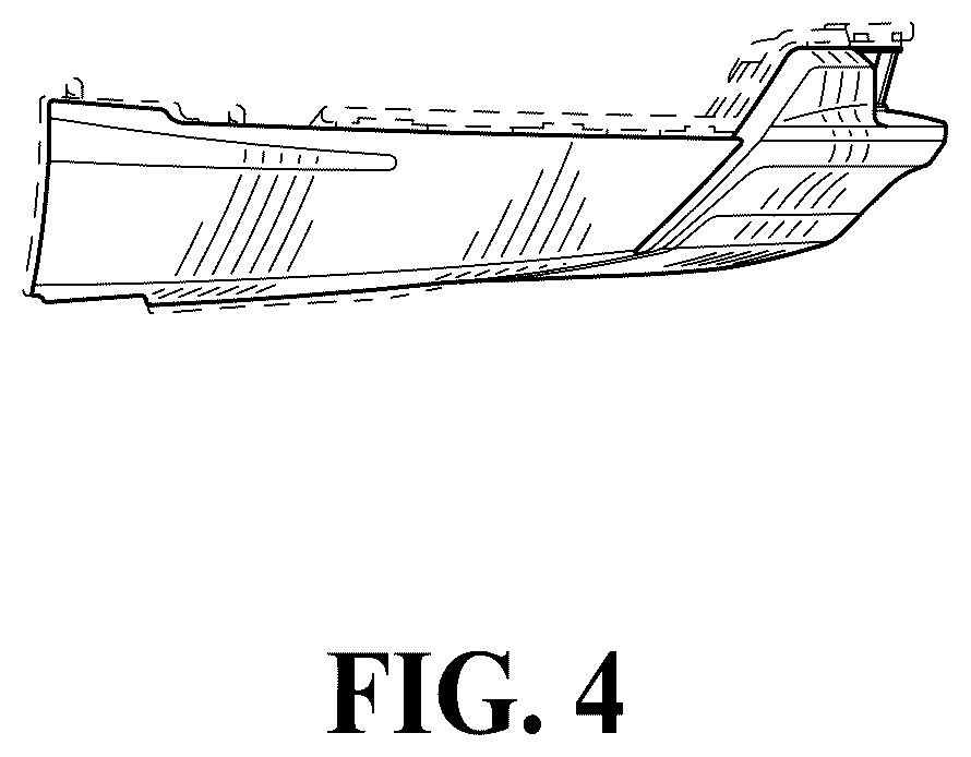Patent USD1123752 Figure 4 – Vehicle front lower fascia