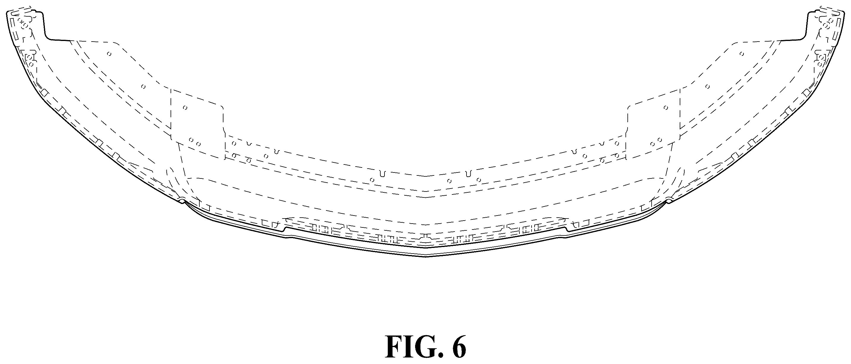 Patent USD1123752 Figure 6 – Vehicle front lower fascia