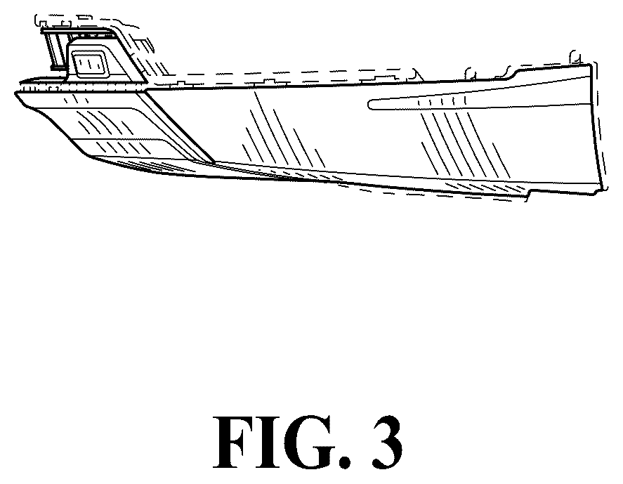 Patent USD1123753 Figure 3 – Vehicle front lower fascia