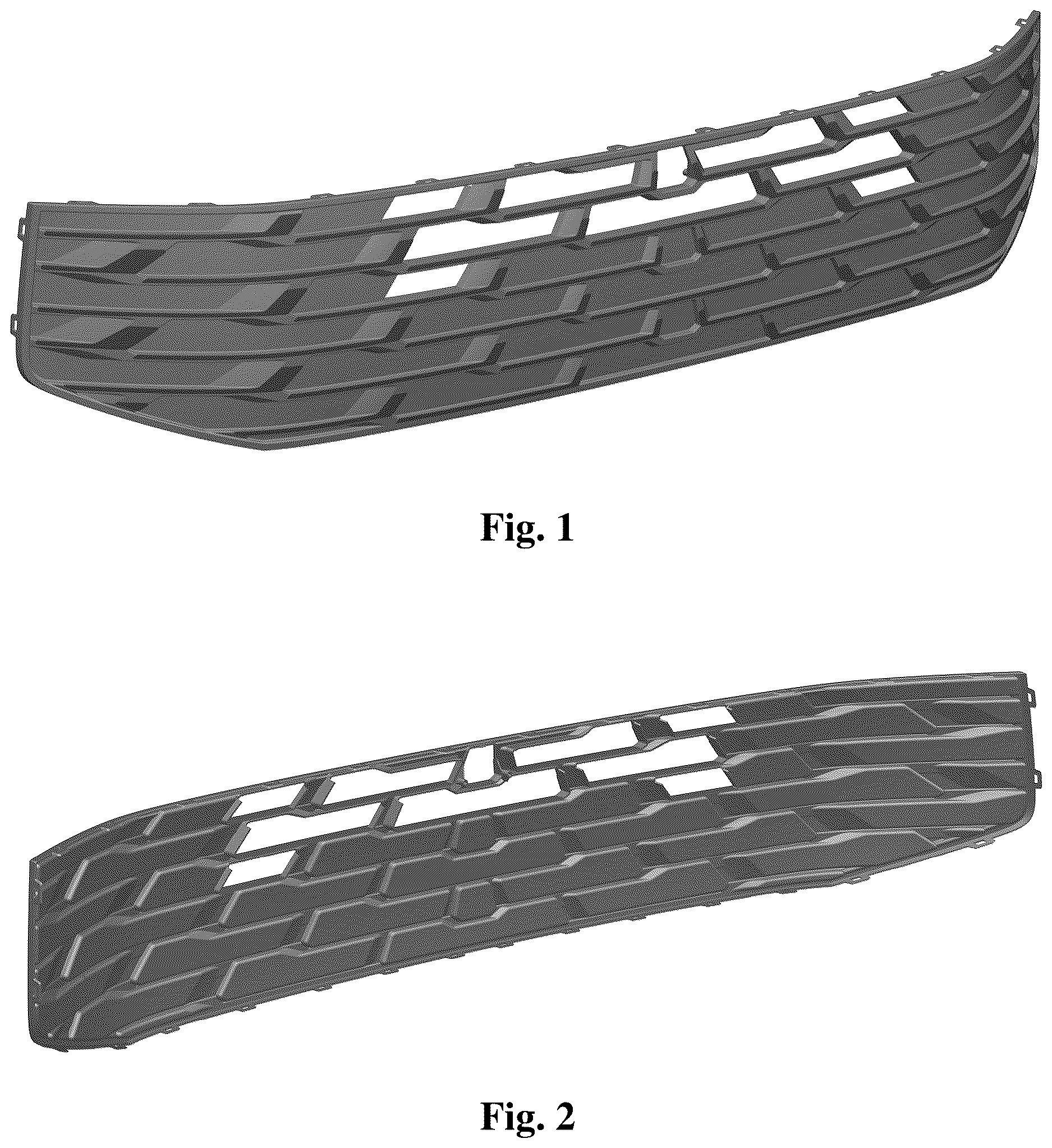 Patent USD1123754 Figure 1 – Radiator grille for vehicle