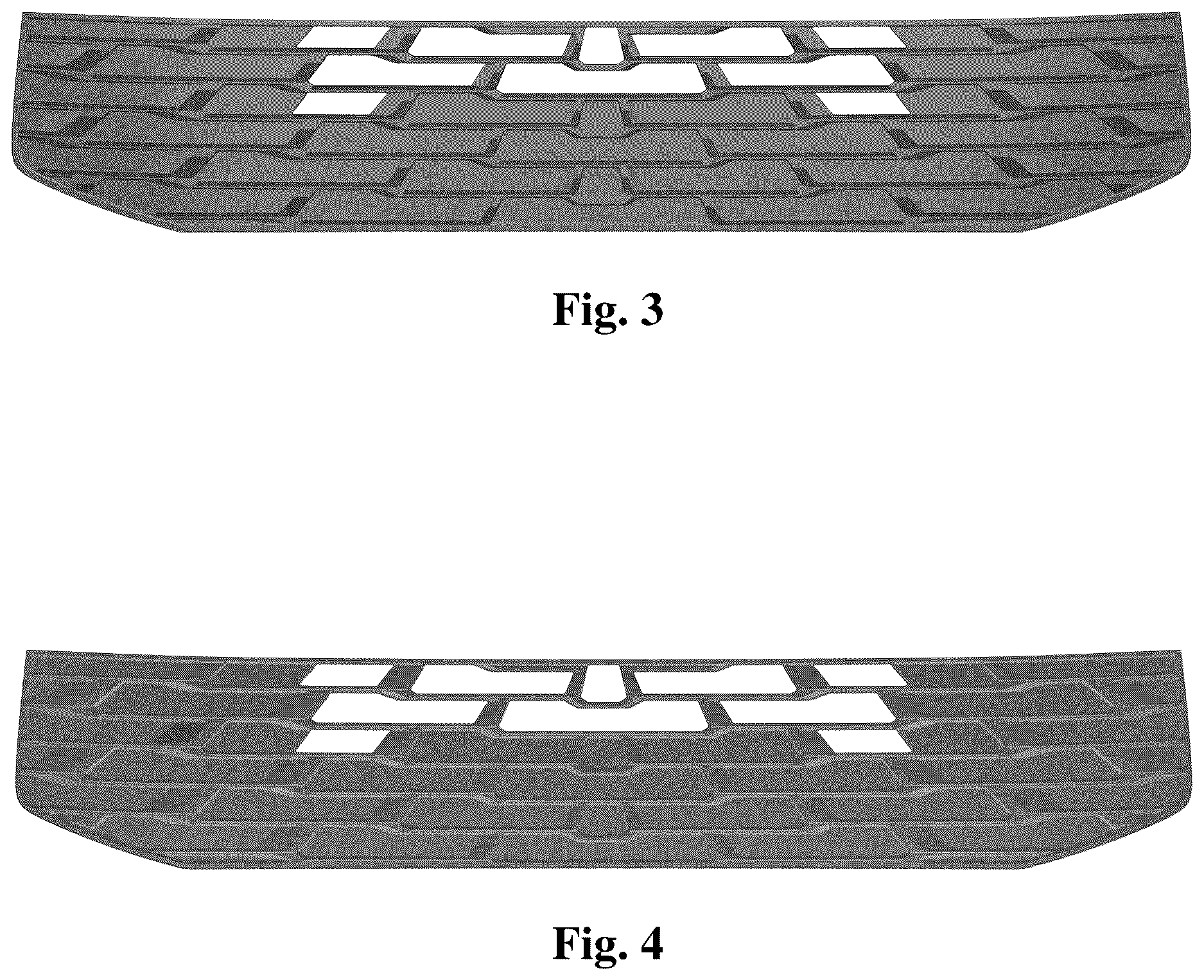 Patent USD1123754 Figure 2 – Radiator grille for vehicle