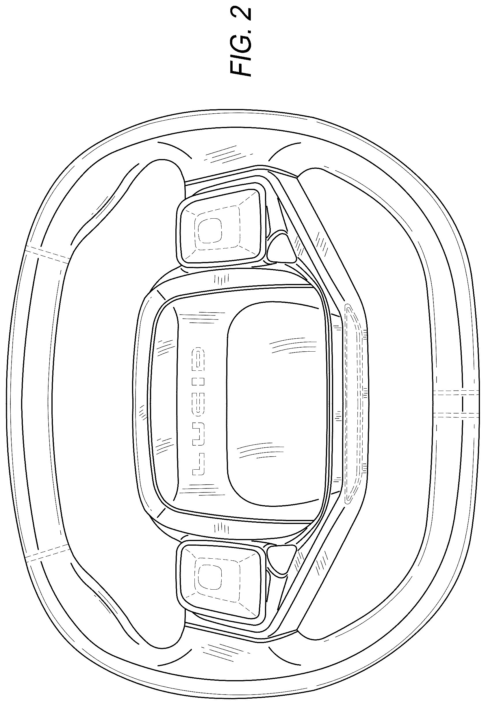Patent USD1123756 Figure 2 – Steering wheel