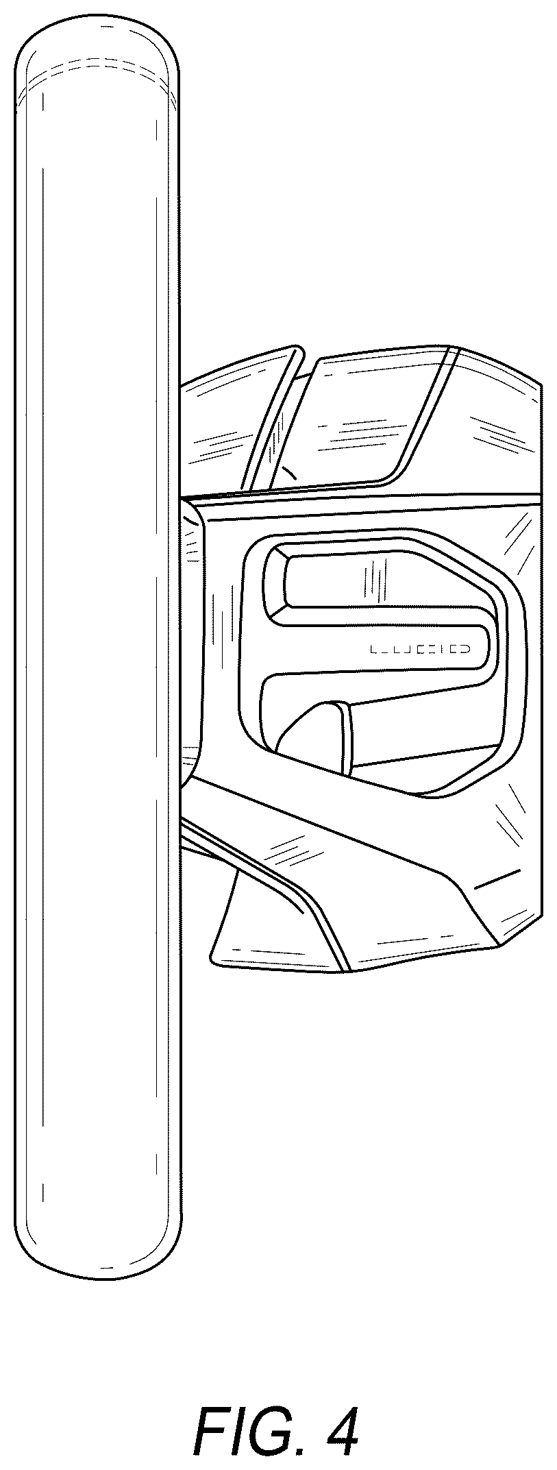 Patent USD1123756 Figure 4 – Steering wheel