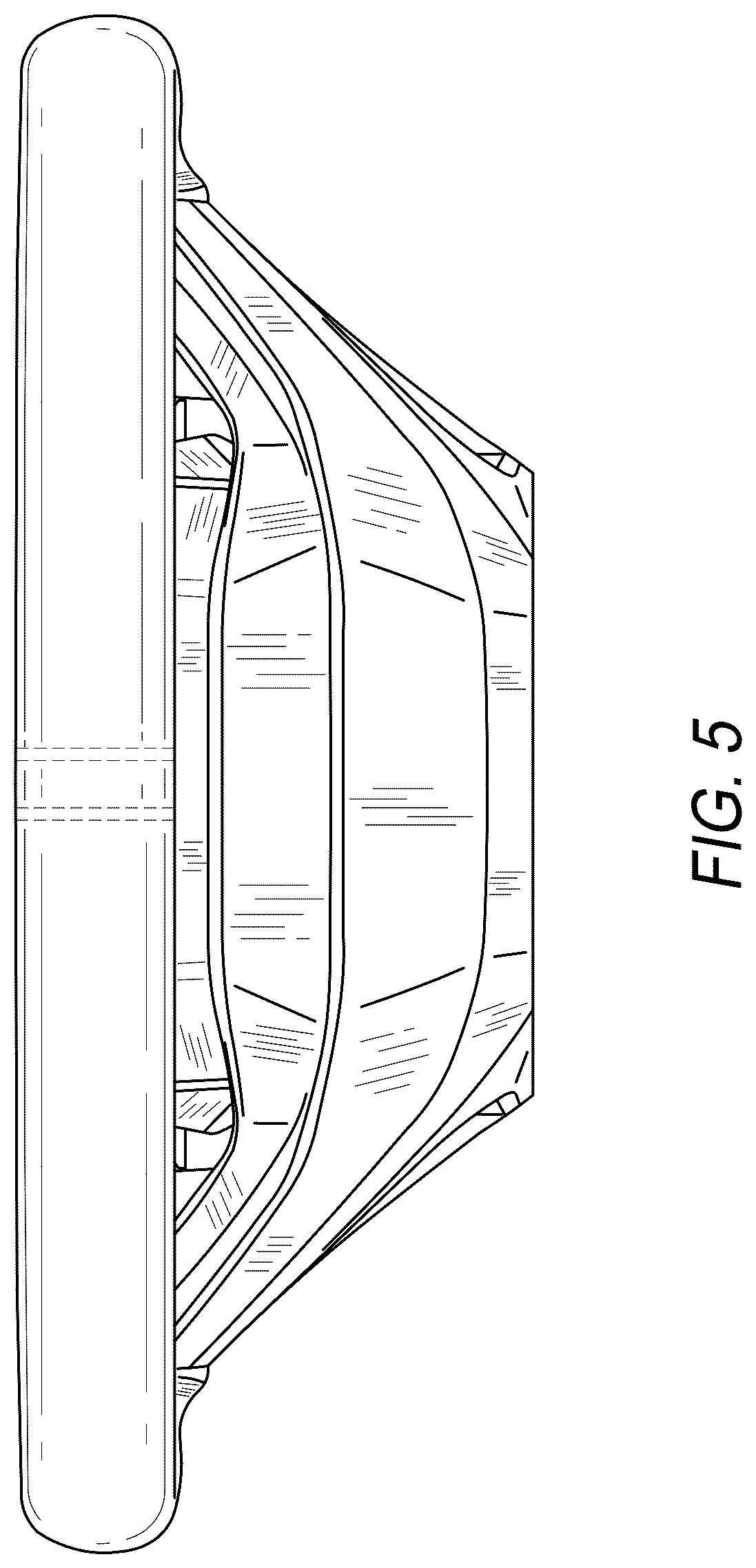 Patent USD1123756 Figure 5 – Steering wheel