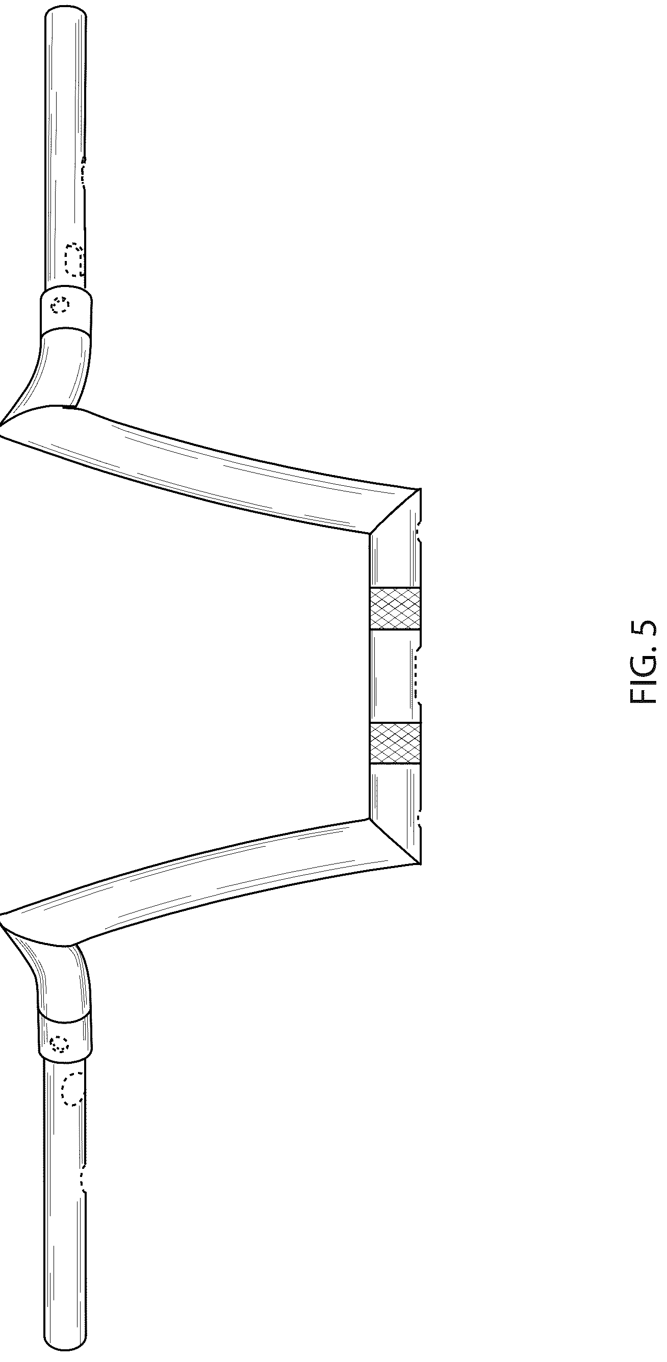 Patent USD1123757 Figure 5 – Motorcycle handlebar