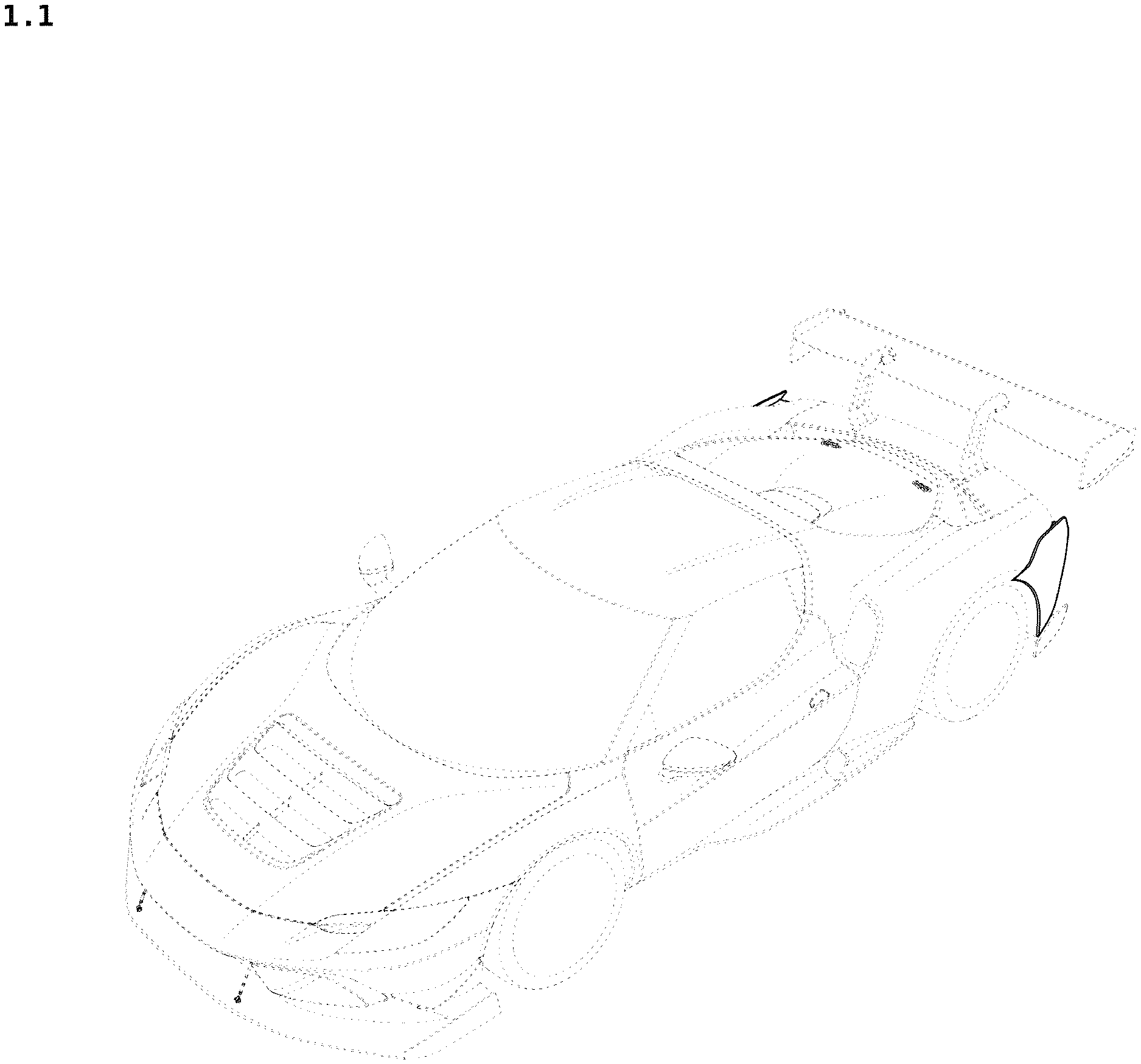 Patent USD1123760 Figure 1 – Rear deflector