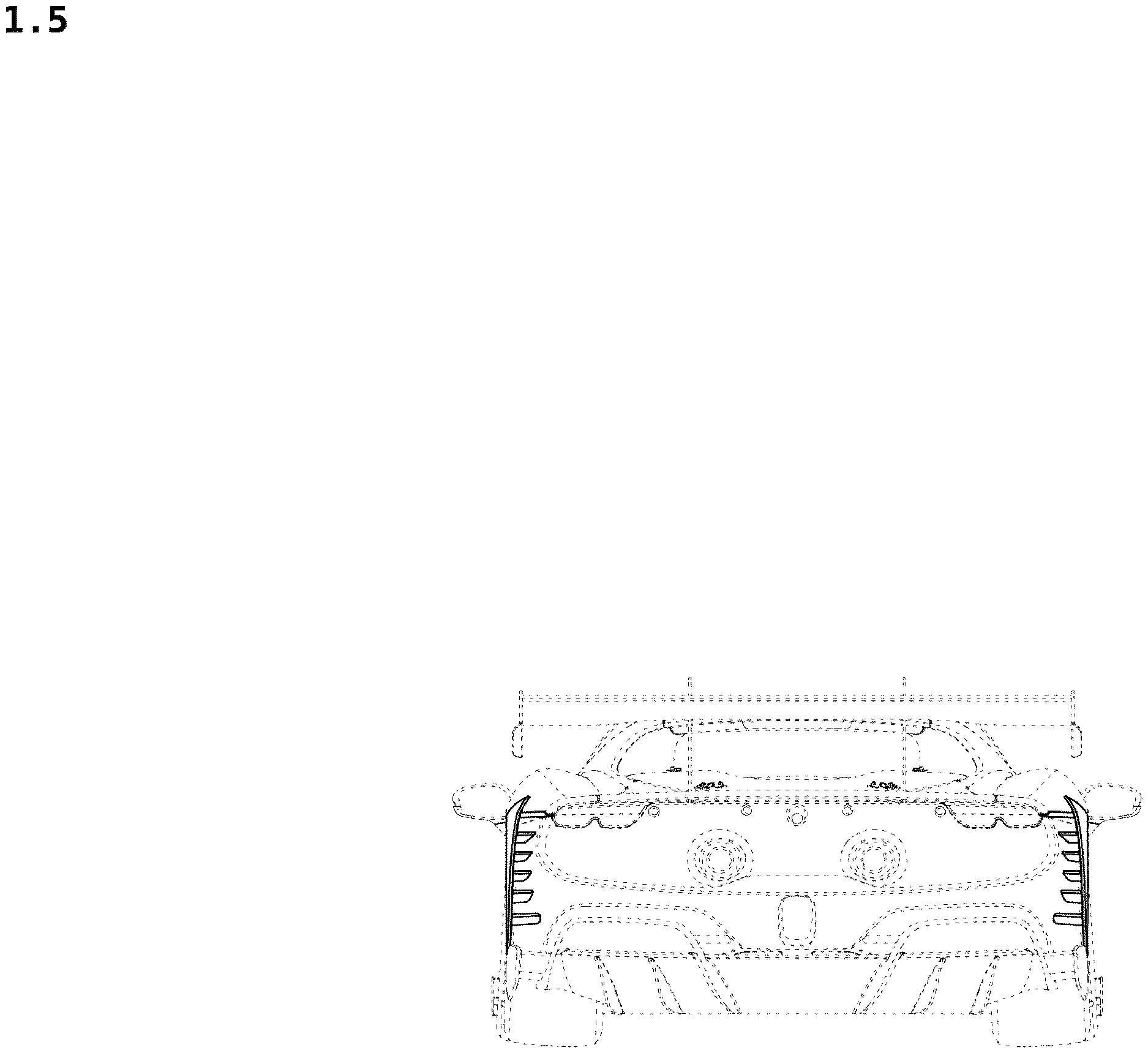 Patent USD1123760 Figure 5 – Rear deflector