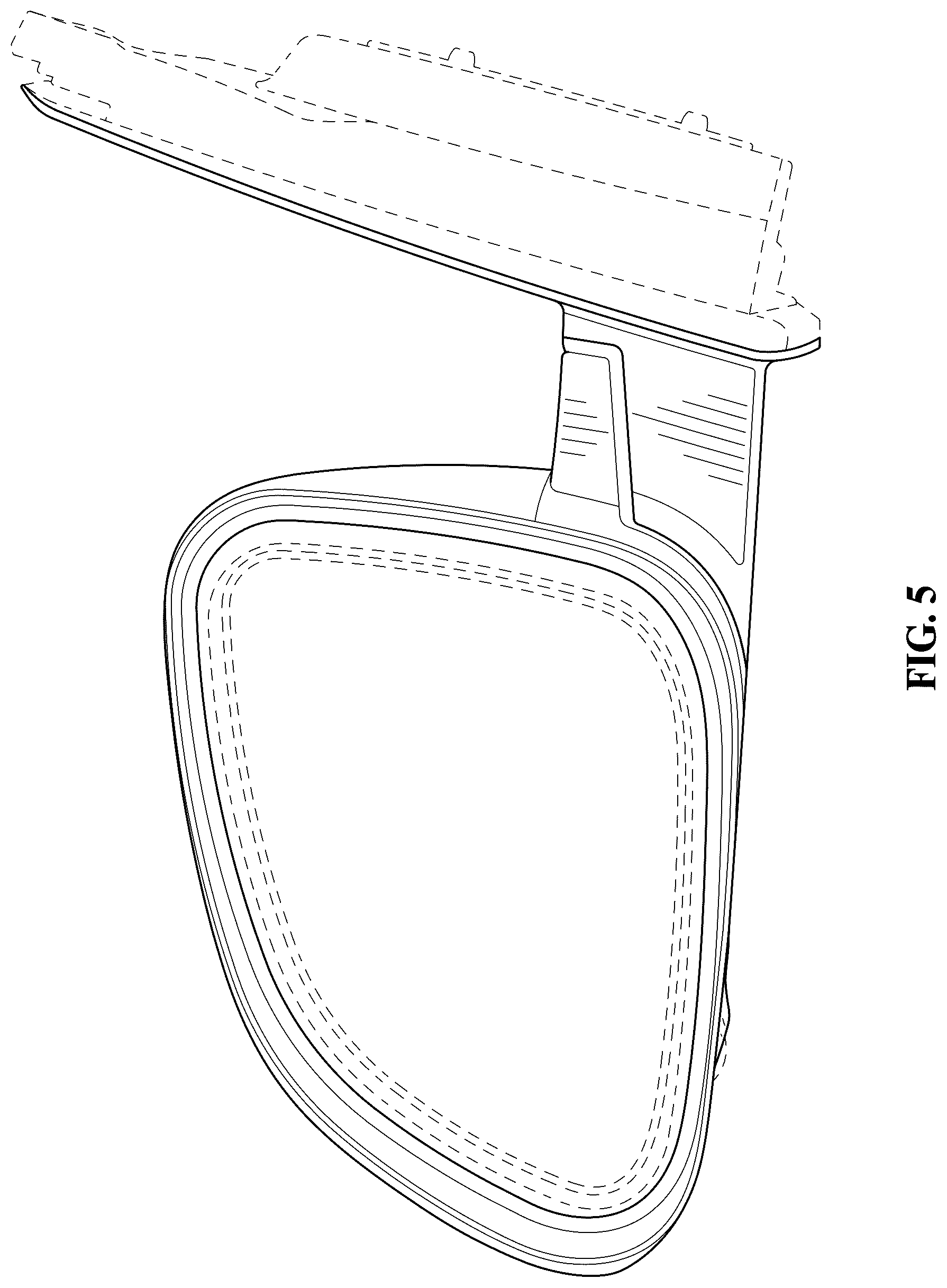 Patent USD1123763 Figure 5 – Vehicle outside mirror
