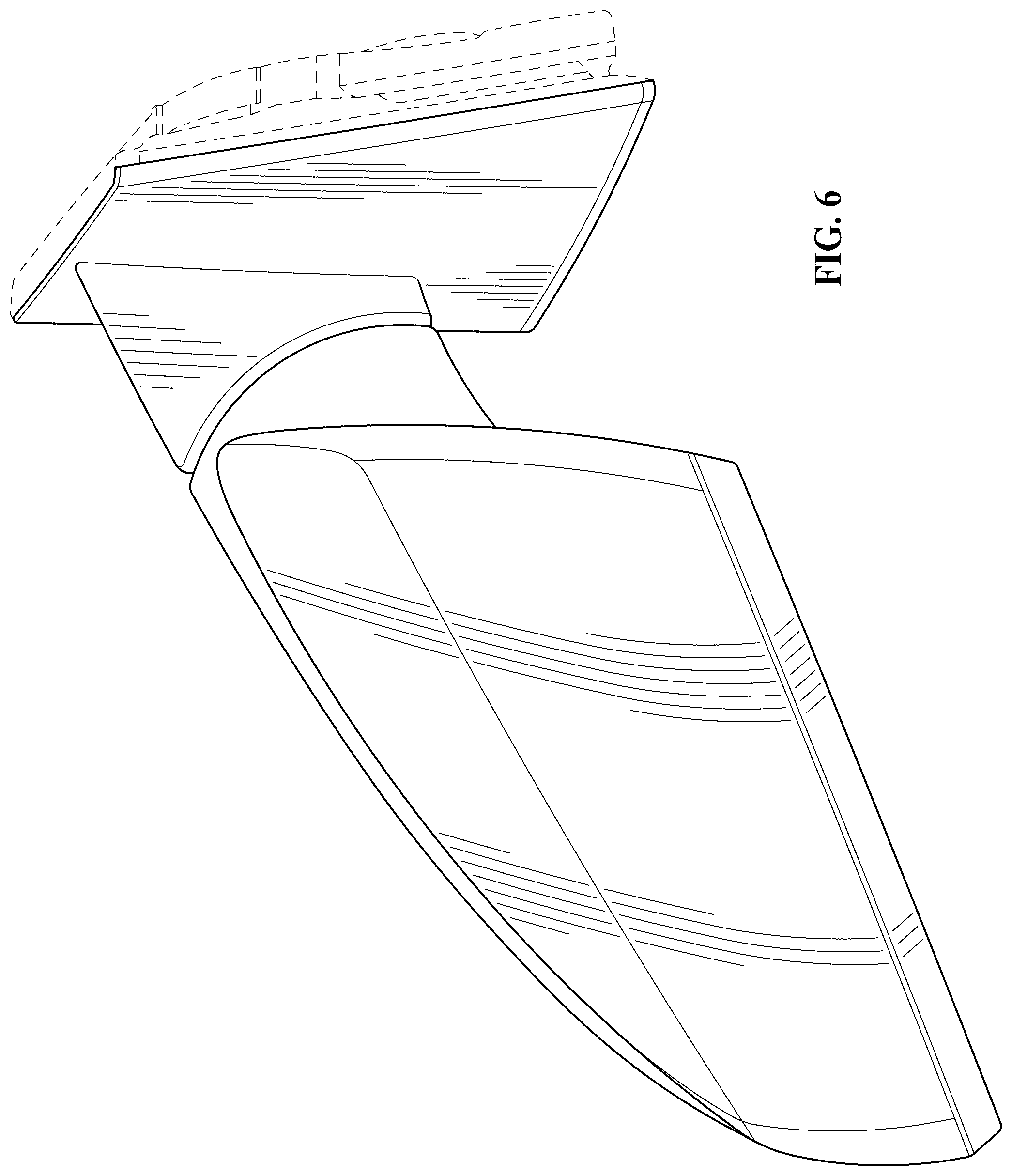 Patent USD1123763 Figure 6 – Vehicle outside mirror