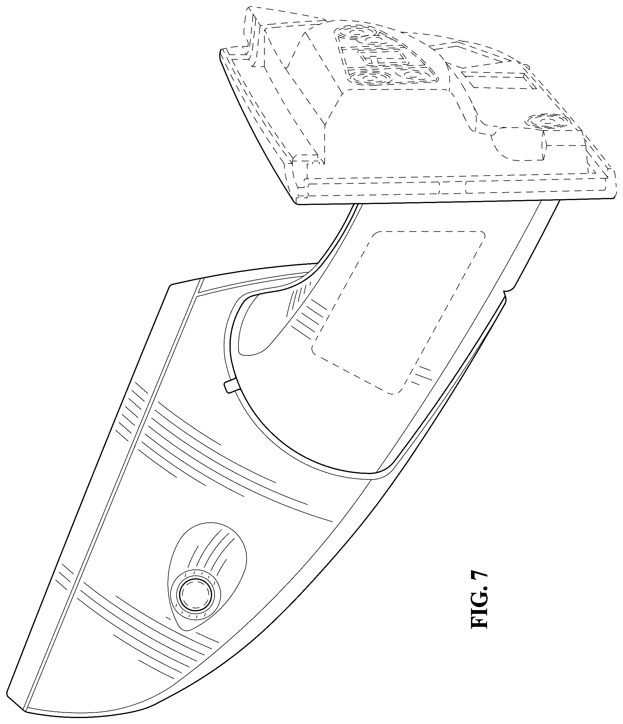 Patent USD1123763 Figure 7 – Vehicle outside mirror