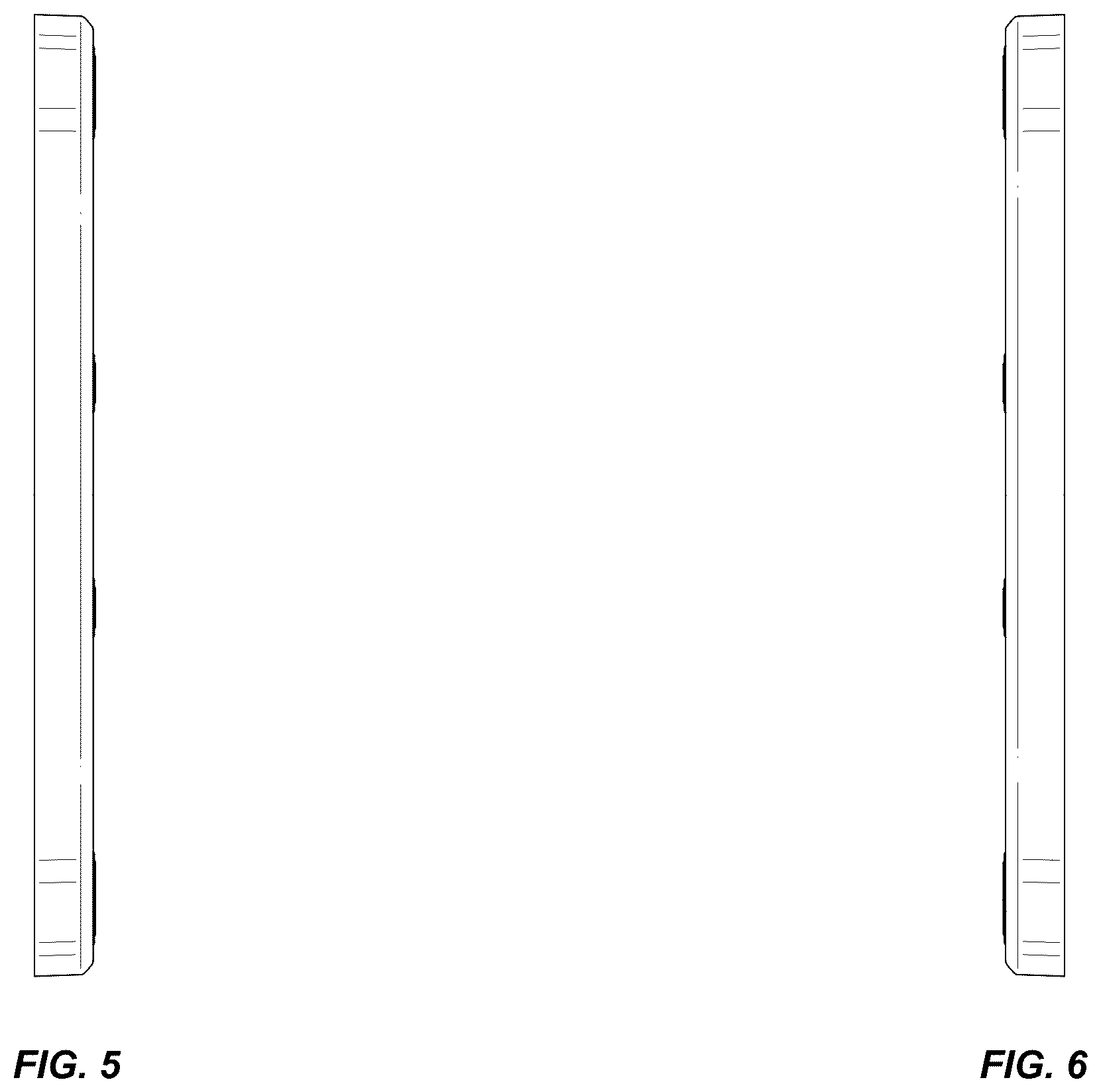 Patent USD1123766 Figure 4 – License plate frame