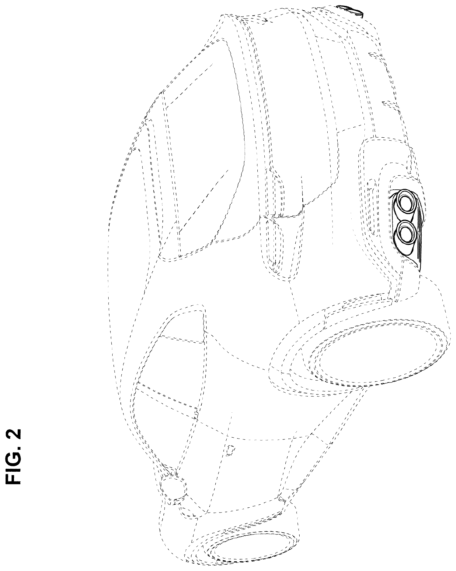 Patent USD1123771 Figure 2 – Vehicle rear exhaust tubes set