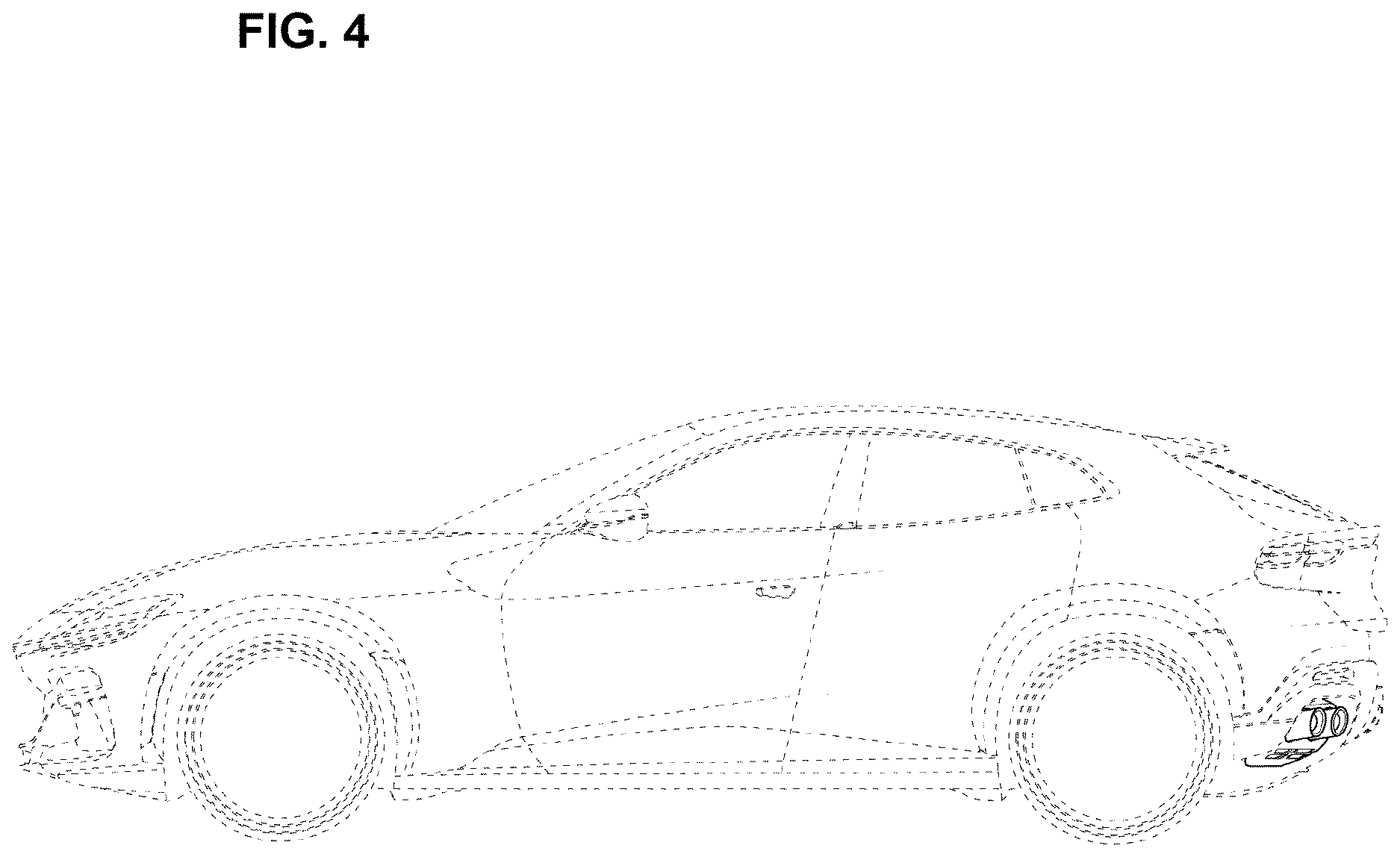 Patent USD1123771 Figure 4 – Vehicle rear exhaust tubes set