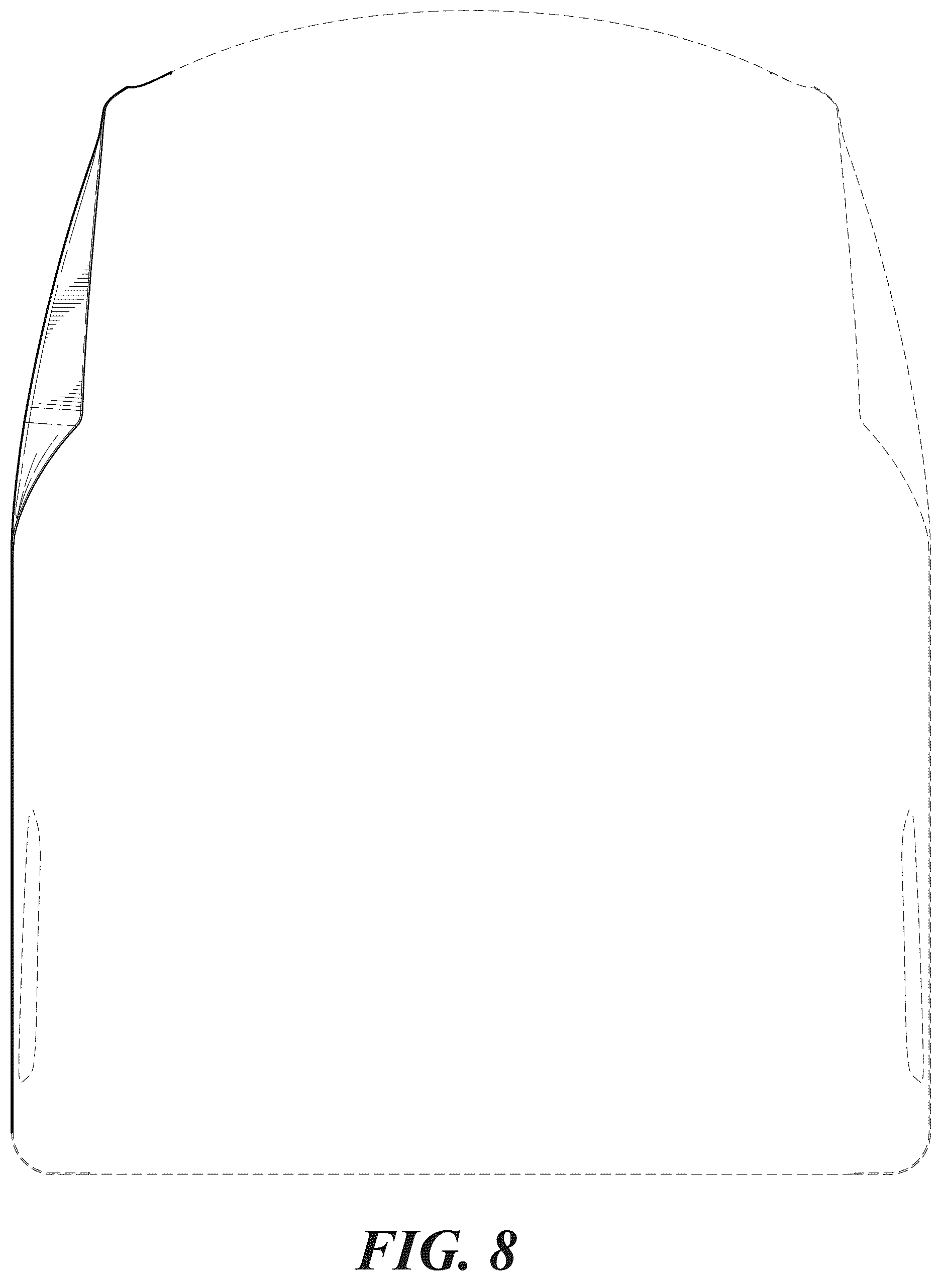 Patent USD1123773 Figure 8 – Vehicle roof