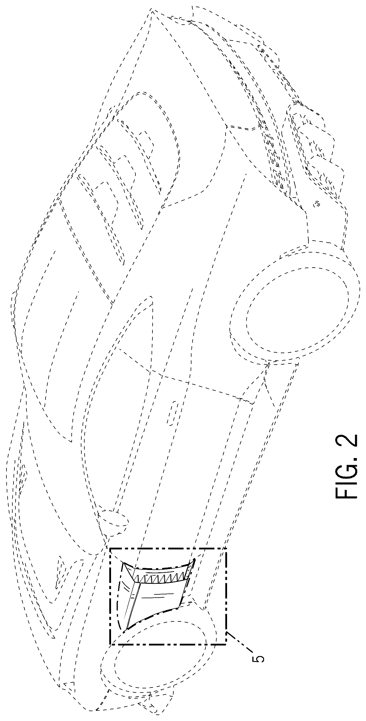 Patent USD1123774 Figure 2 – Fender vent for automobile or replica thereof
