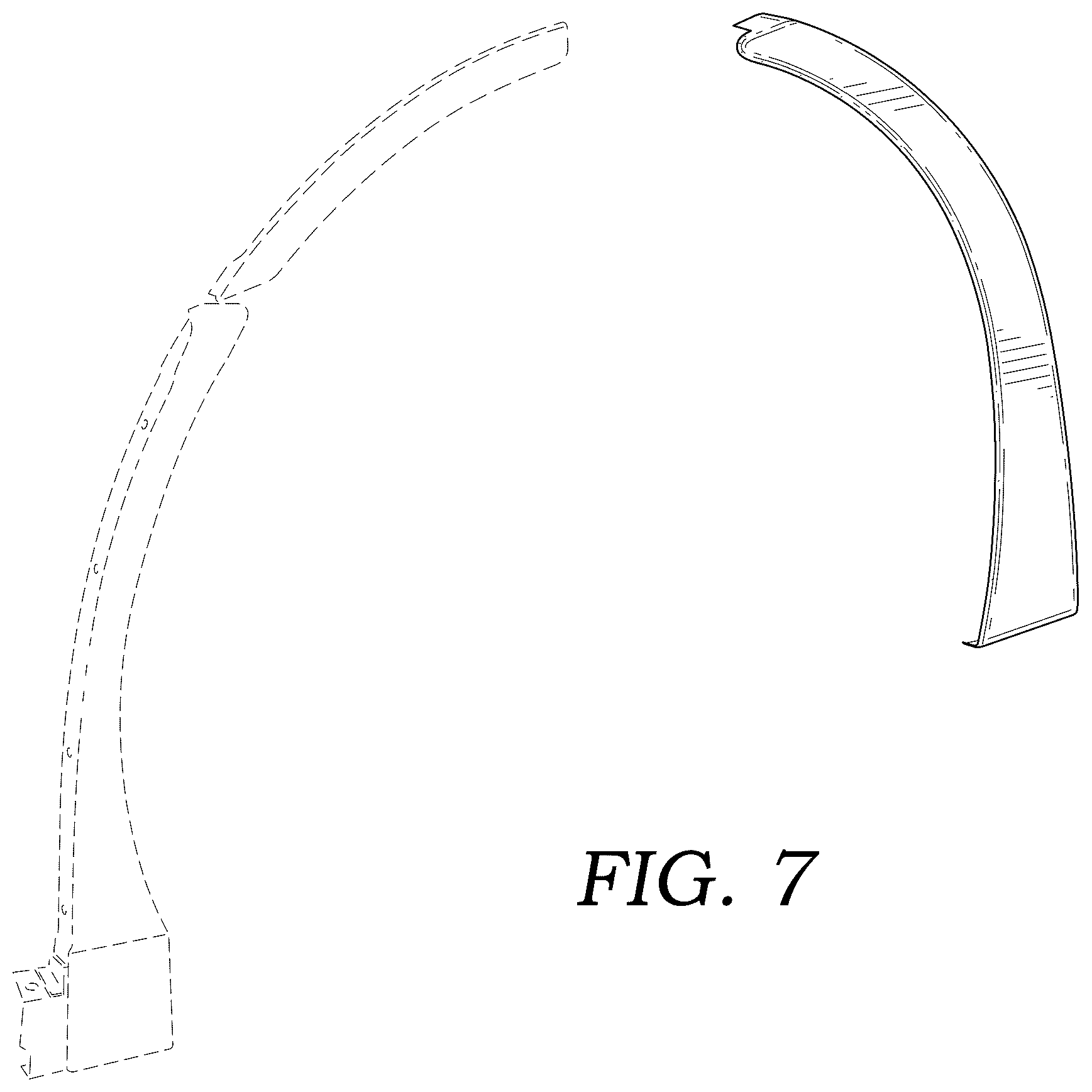 Patent USD1123776 Figure 7 – Wheel well closeout