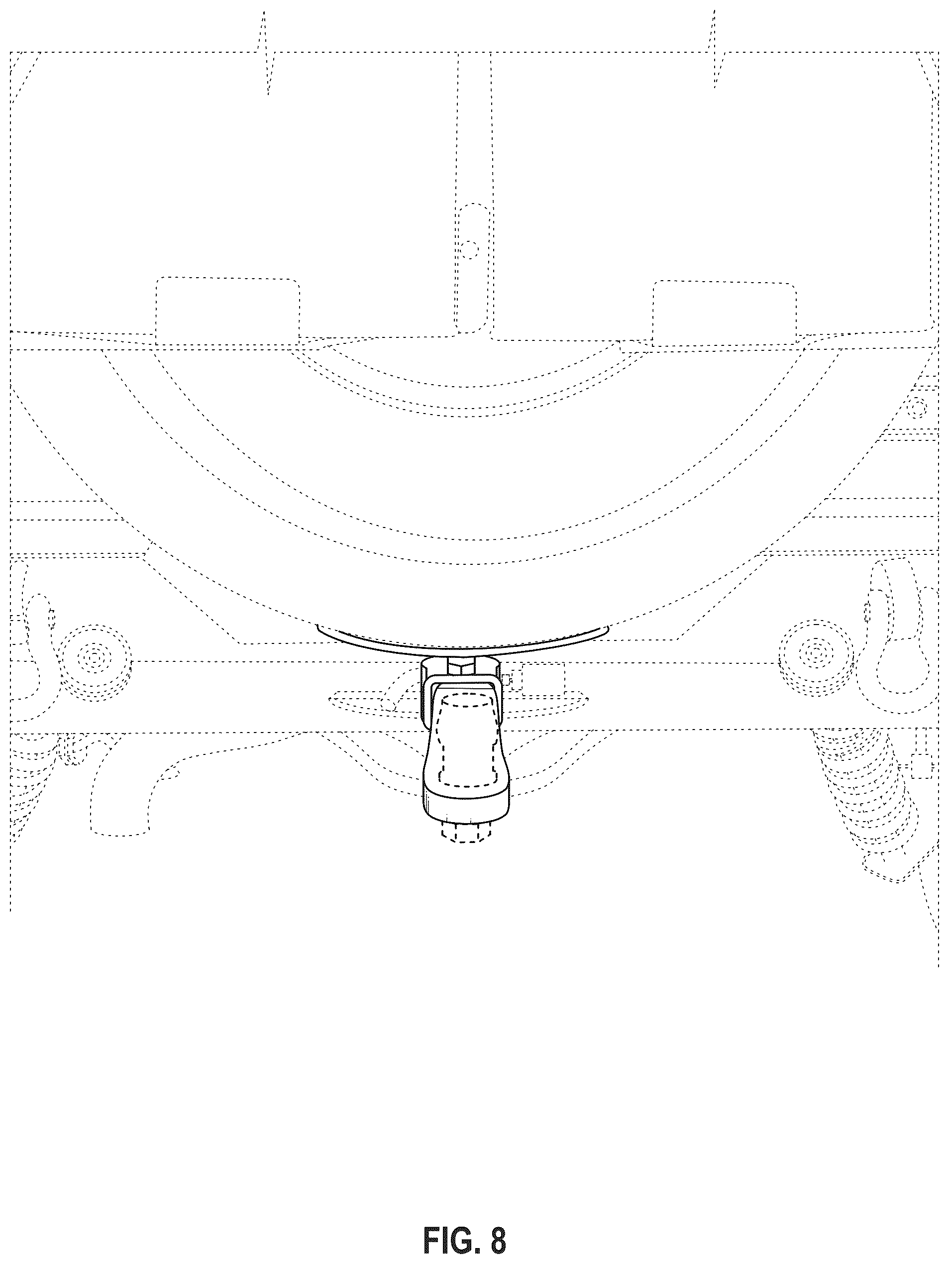 Patent USD1123777 Figure 7 – Spare tire supporting bracket