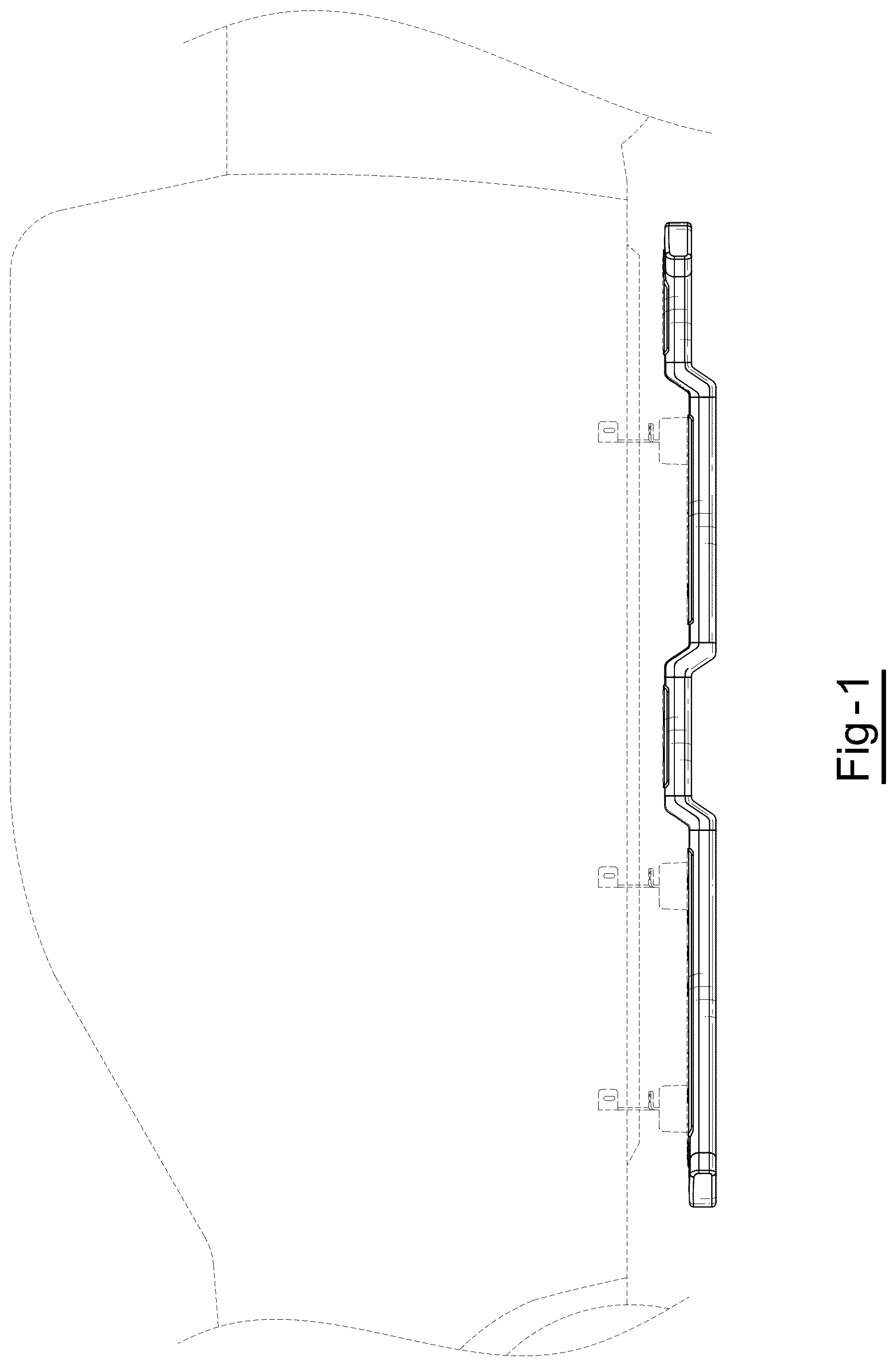 Patent USD1123778 Figure 1 – Vehicle running board