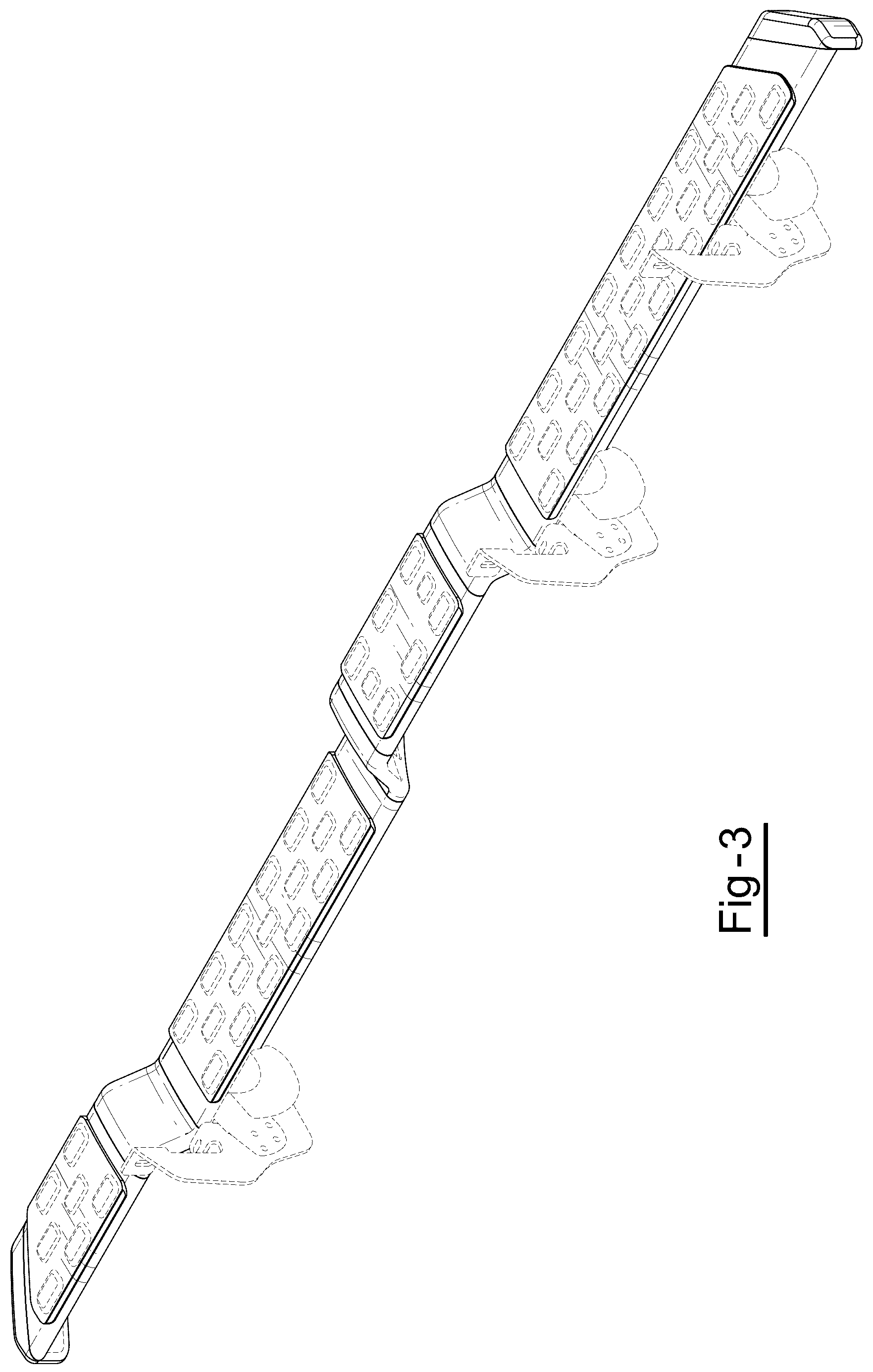 Patent USD1123778 Figure 3 – Vehicle running board