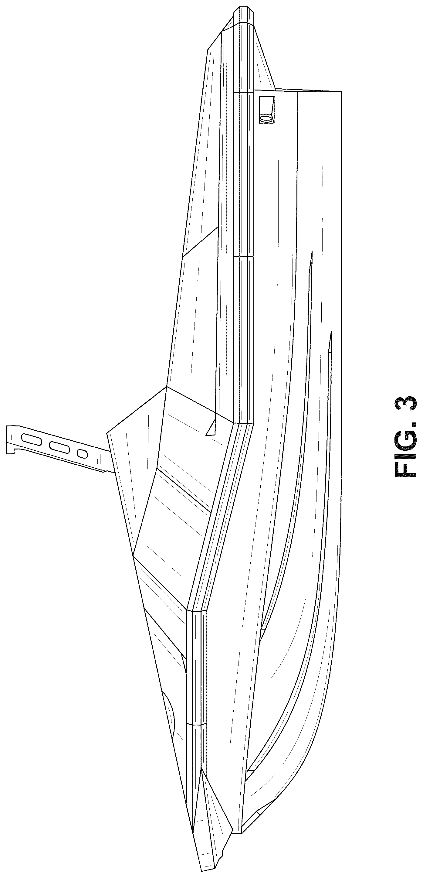 Patent USD1123782 Figure 3 – Boat