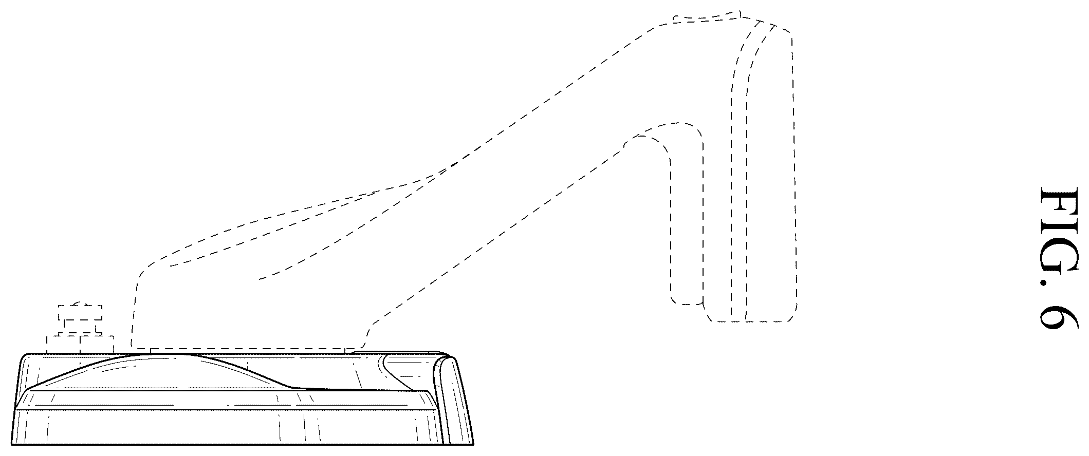 Patent USD1123783 Figure 6 – Remote controller for outboard motor