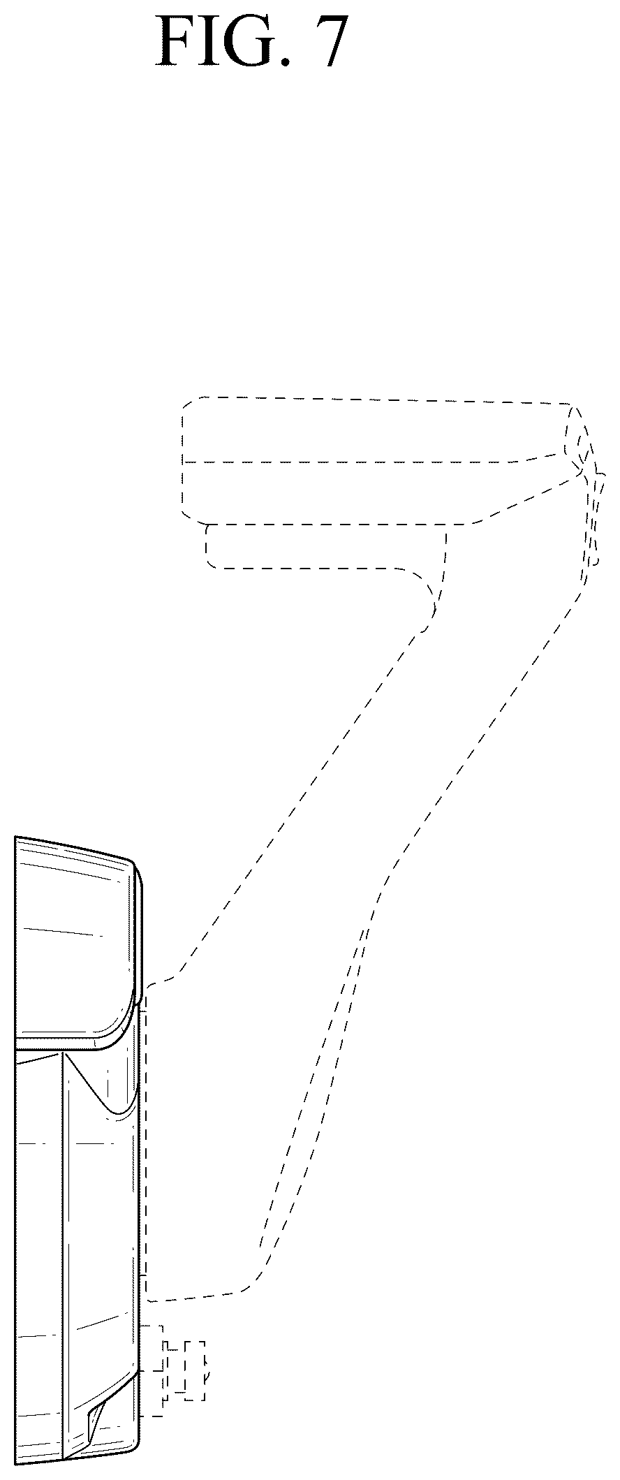 Patent USD1123783 Figure 7 – Remote controller for outboard motor