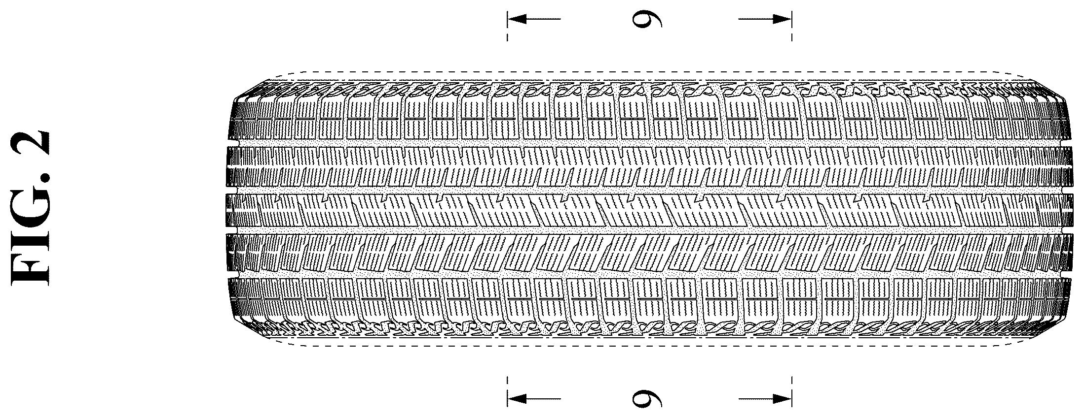 Patent USD1123792 Figure 2 – Automobile tire