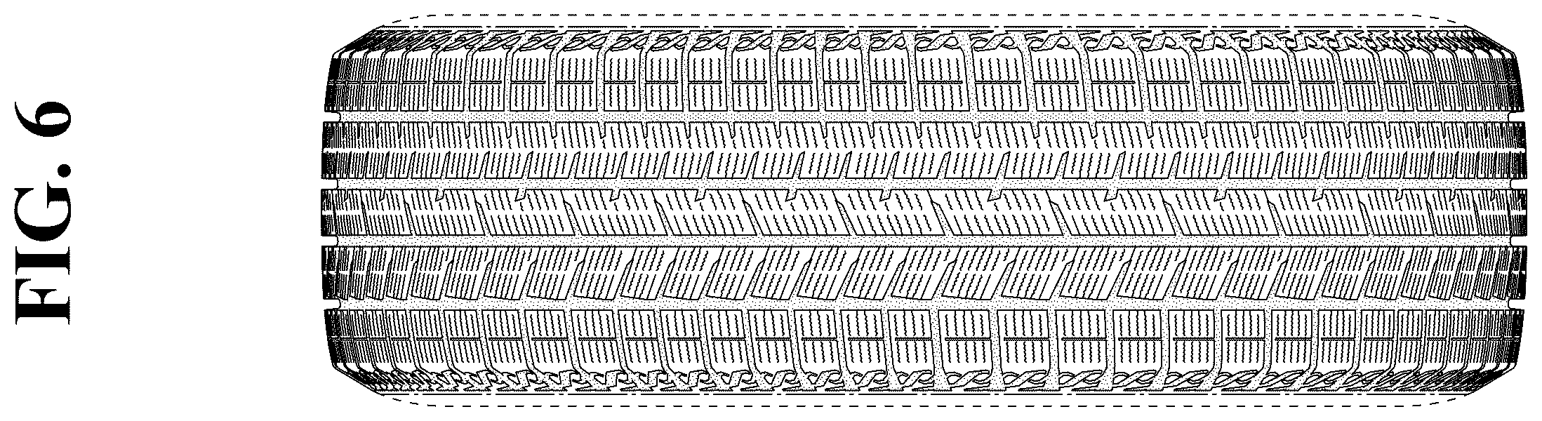 Patent USD1123792 Figure 6 – Automobile tire