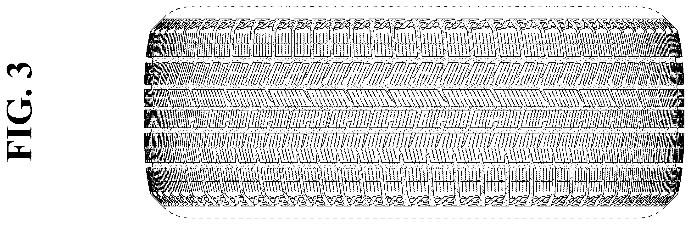 Patent USD1123793 Figure 3 – Automobile tire