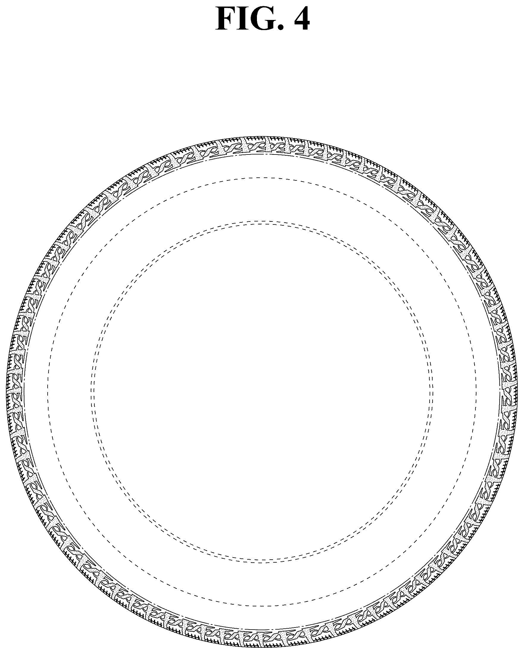 Patent USD1123793 Figure 4 – Automobile tire