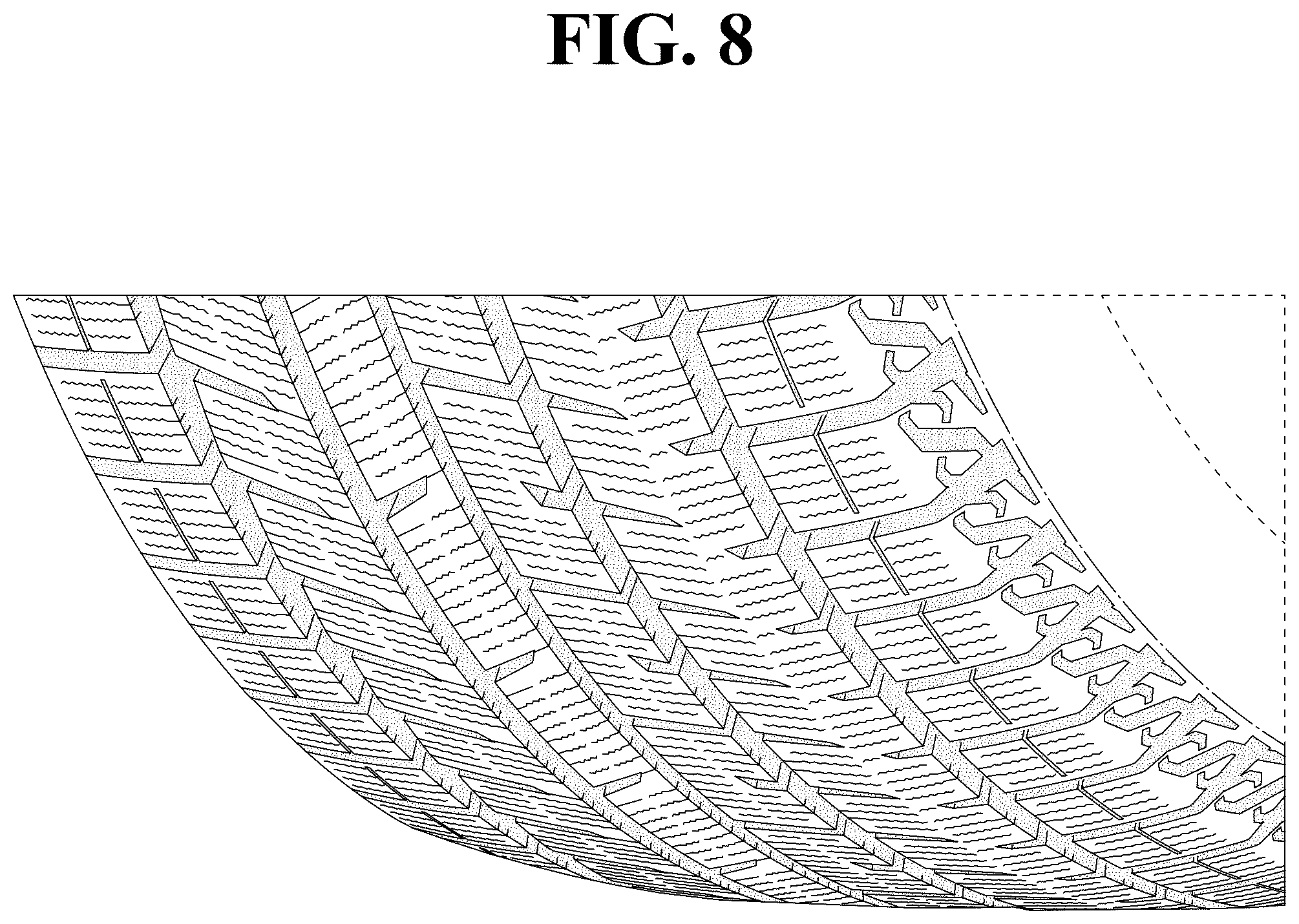 Patent USD1123793 Figure 8 – Automobile tire