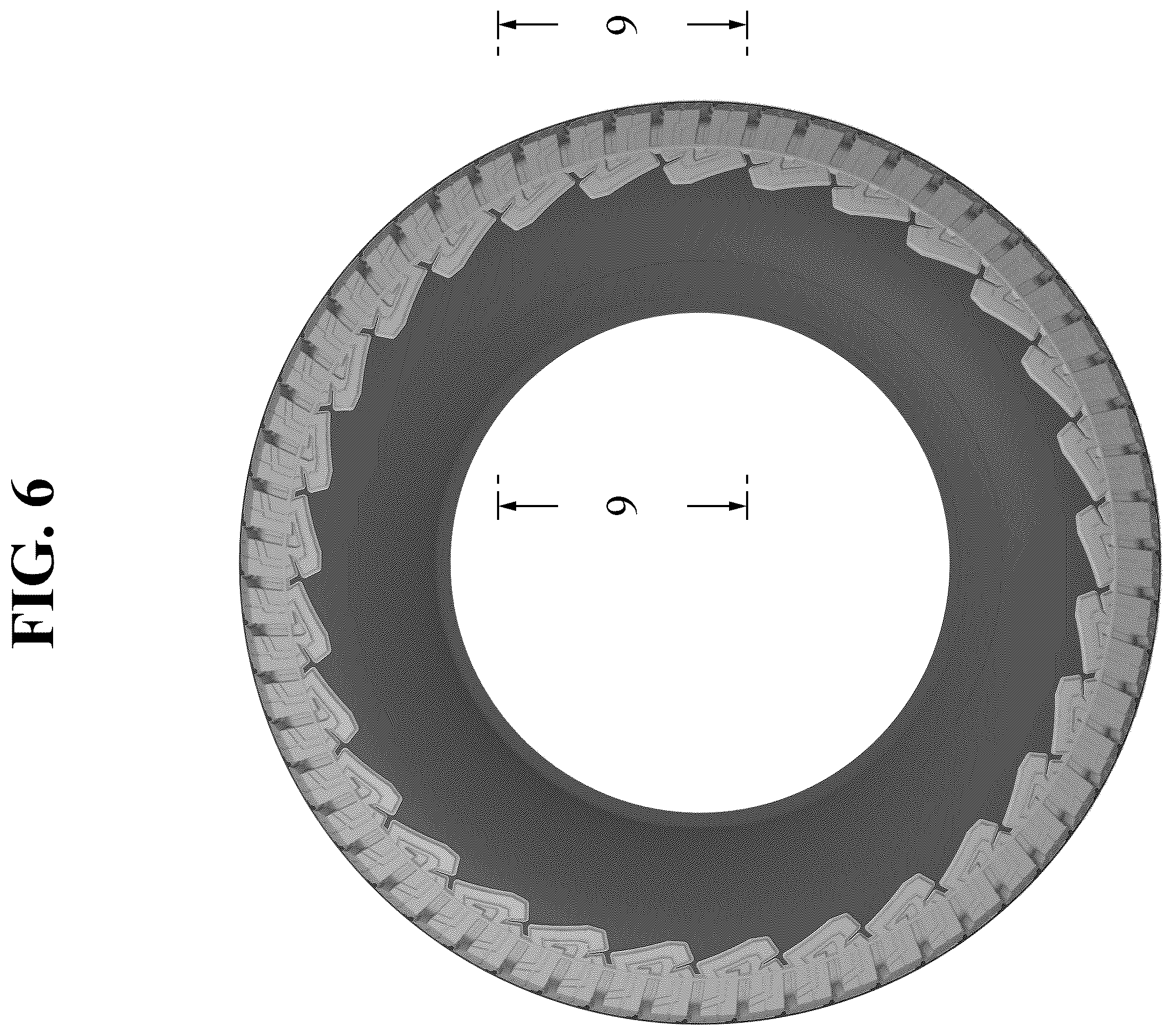 Patent USD1123794 Figure 6 – Automobile tire
