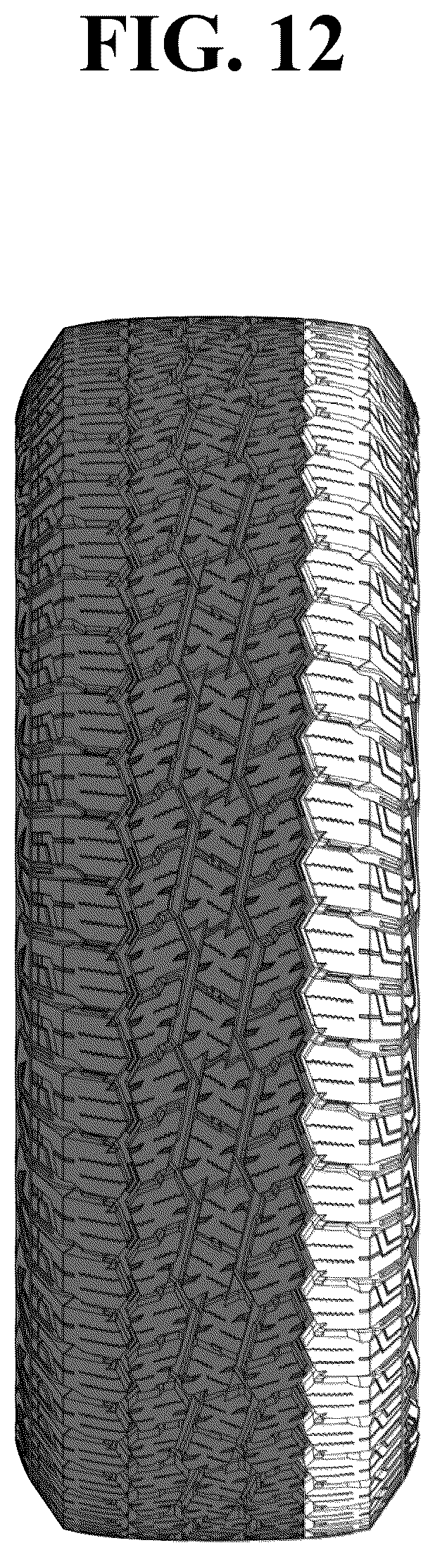 Patent USD1123794 Figure 12 – Automobile tire