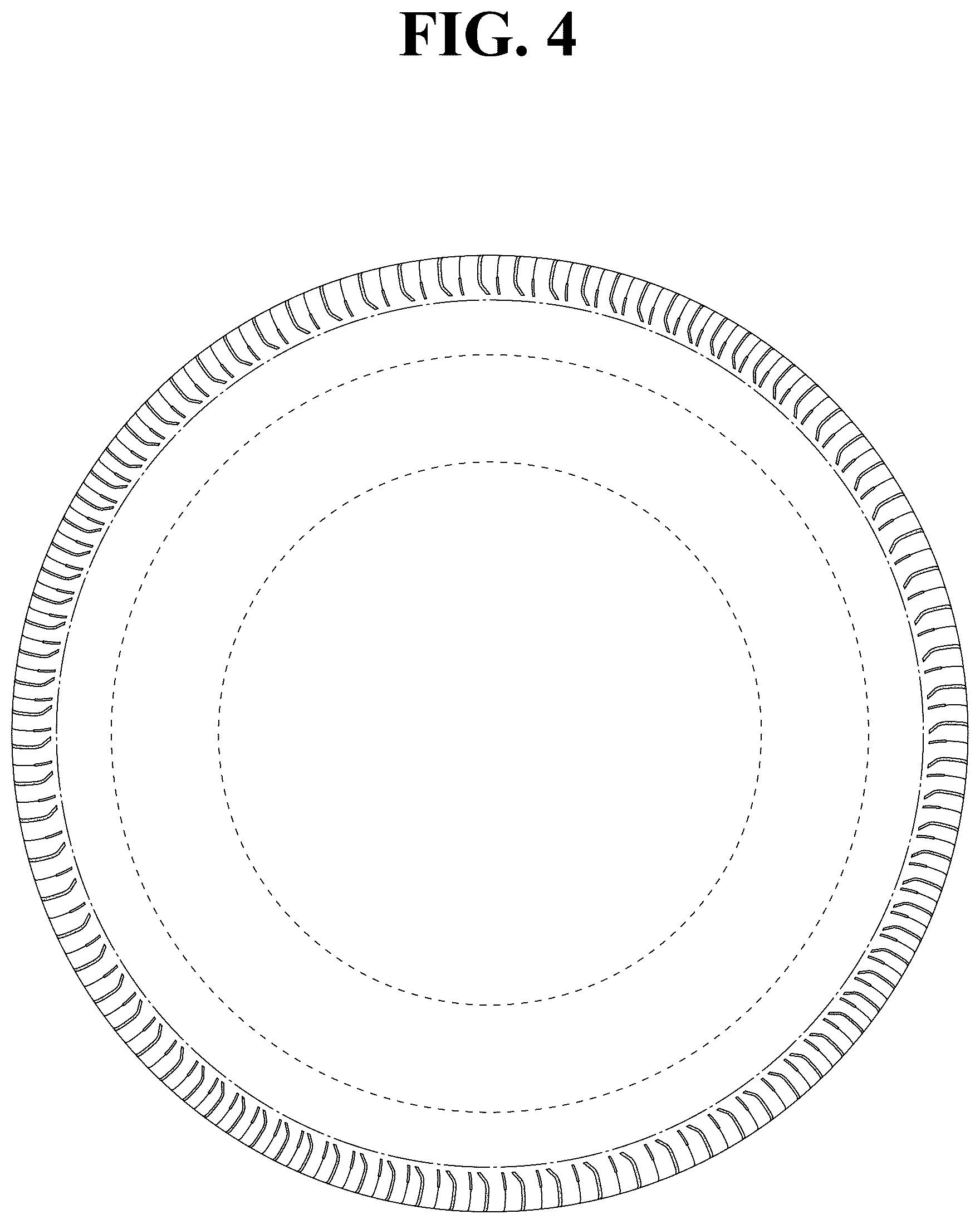 Patent USD1123795 Figure 4 – Automobile tire