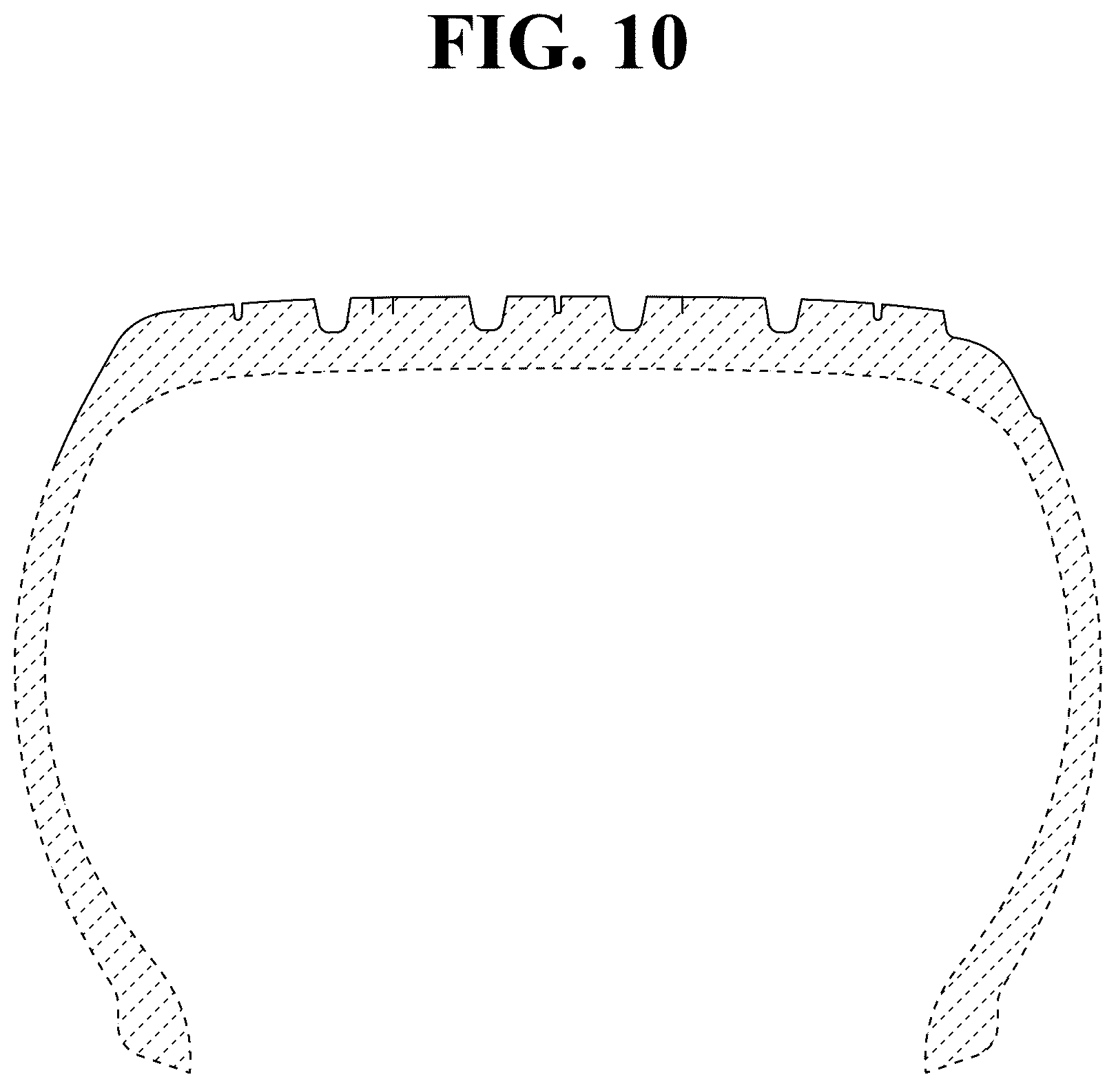 Patent USD1123795 Figure 10 – Automobile tire