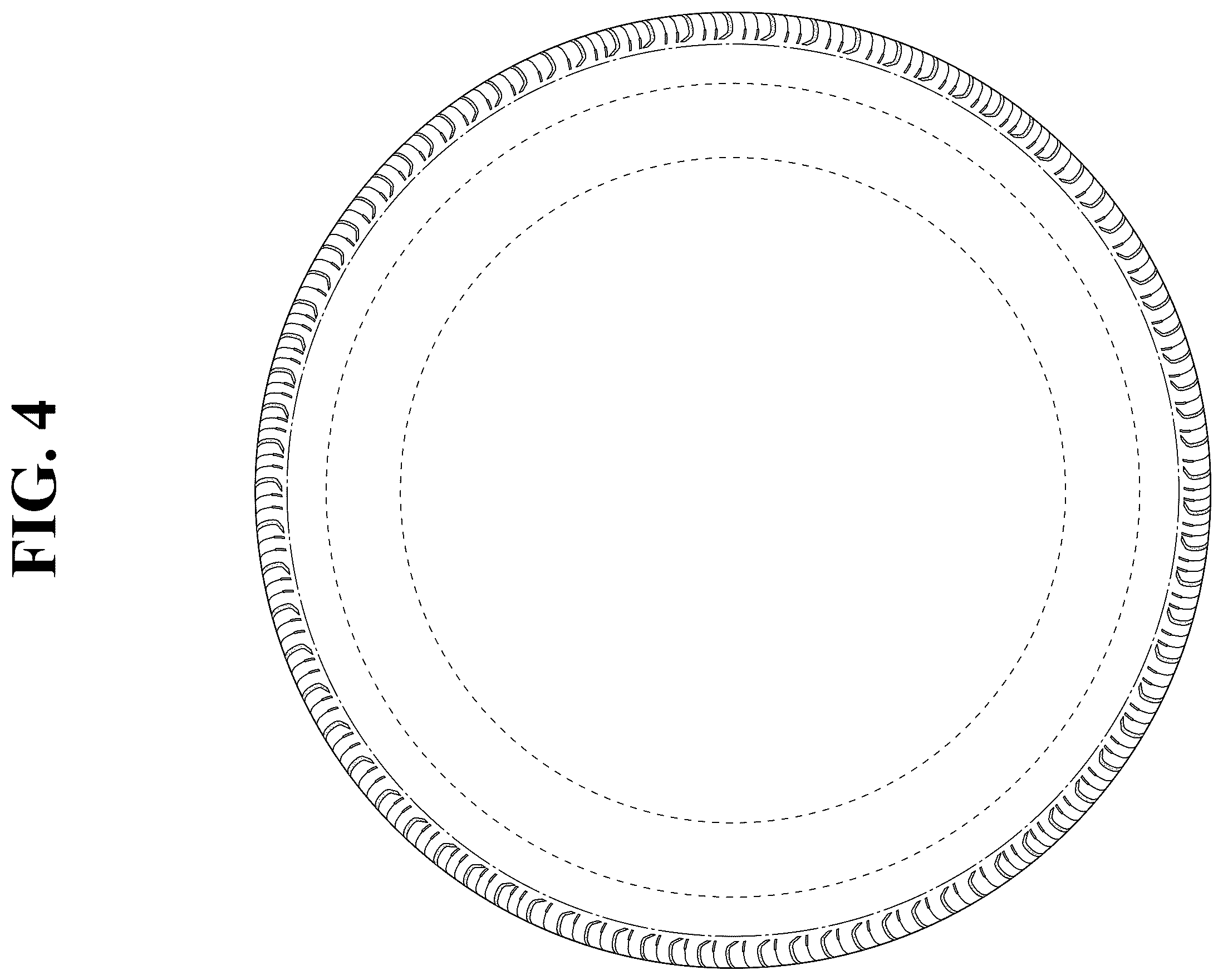 Patent USD1123796 Figure 4 – Automobile tire