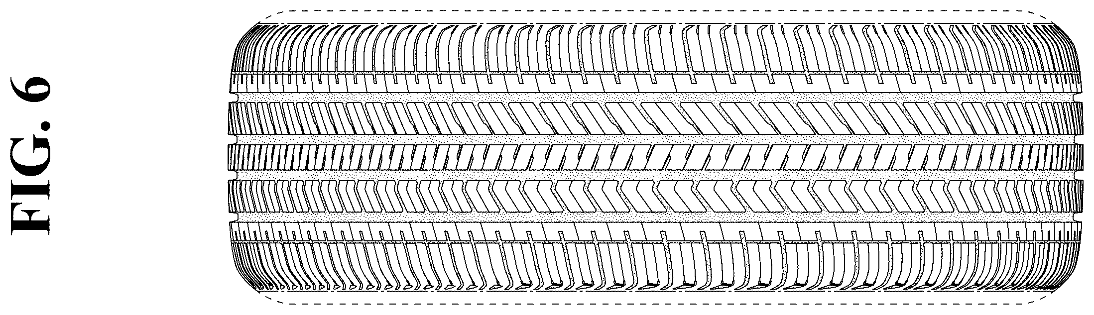 Patent USD1123796 Figure 6 – Automobile tire