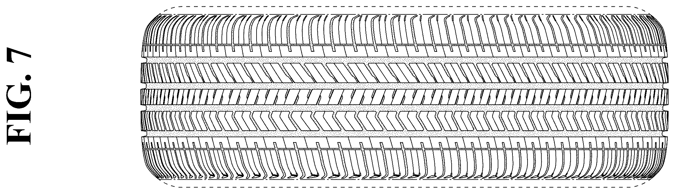 Patent USD1123796 Figure 7 – Automobile tire