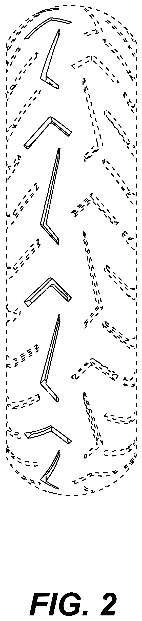 Patent USD1123797 Figure 2 – Motorcycle tire
