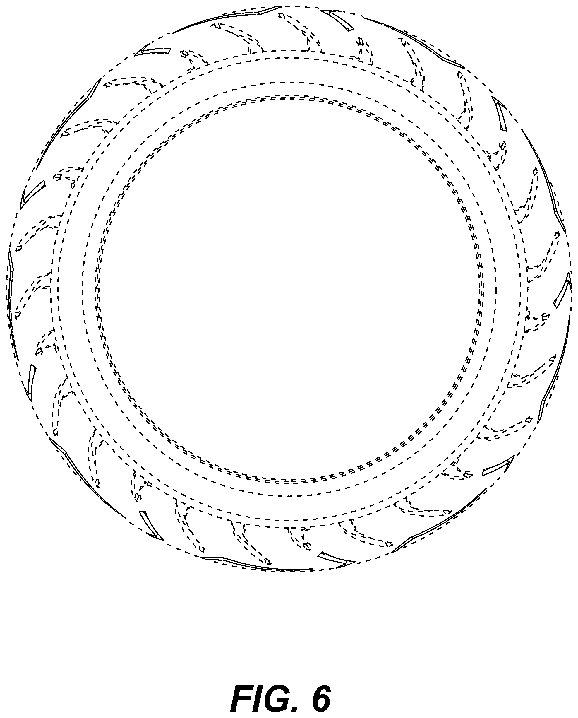 Patent USD1123797 Figure 6 – Motorcycle tire