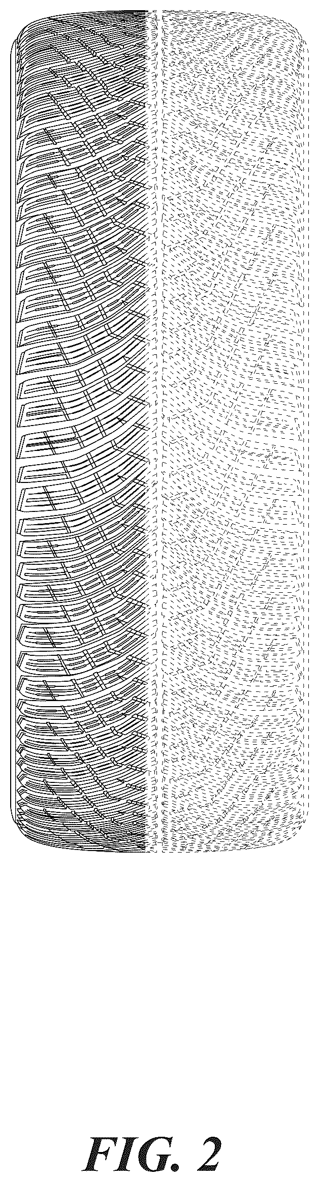 Patent USD1123798 Figure 2 – Directional winter tire