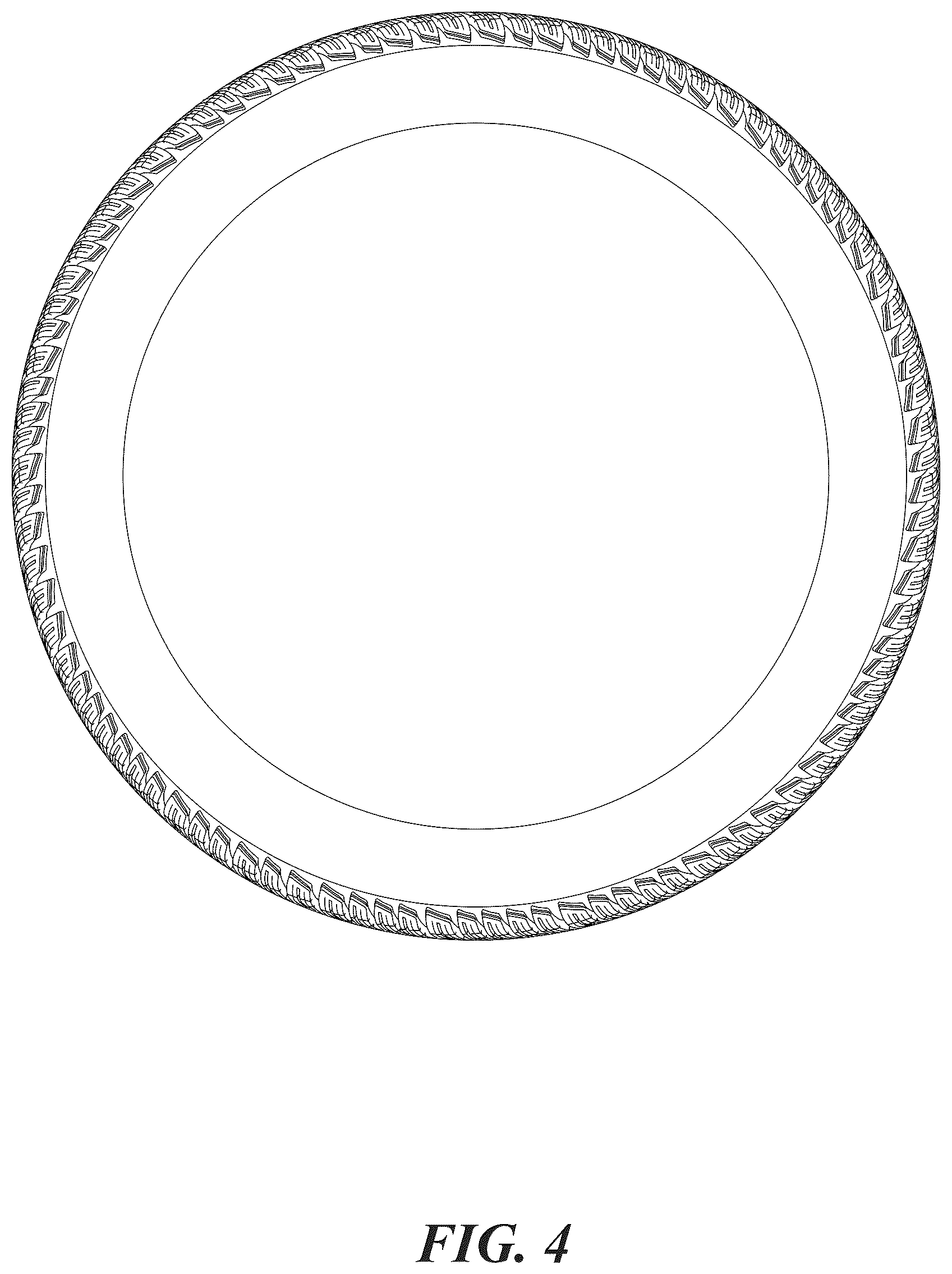 Patent USD1123798 Figure 4 – Directional winter tire