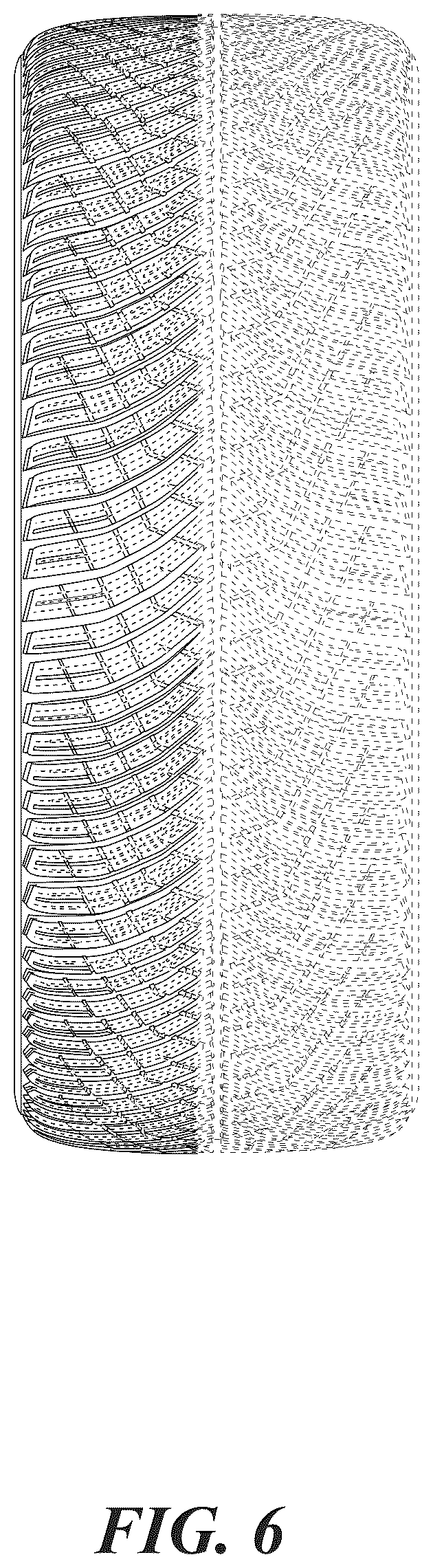 Patent USD1123798 Figure 6 – Directional winter tire