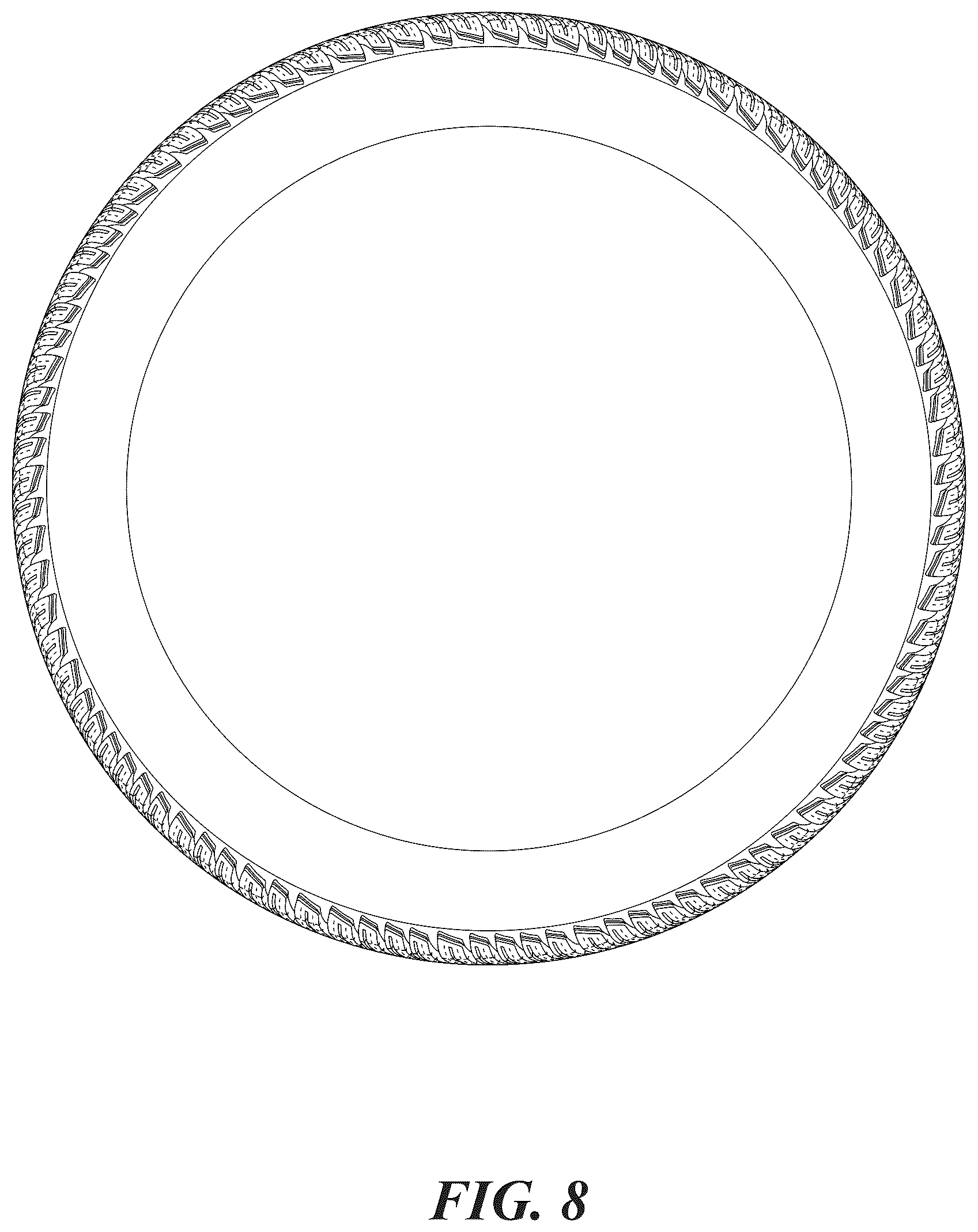Patent USD1123798 Figure 8 – Directional winter tire